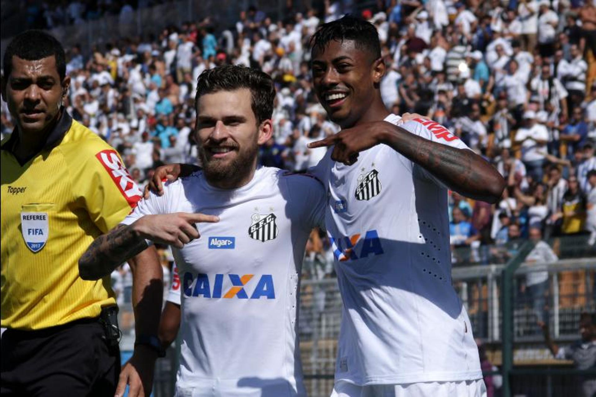 Santos 3x0 Bahia: Bruno e Lucas Lima