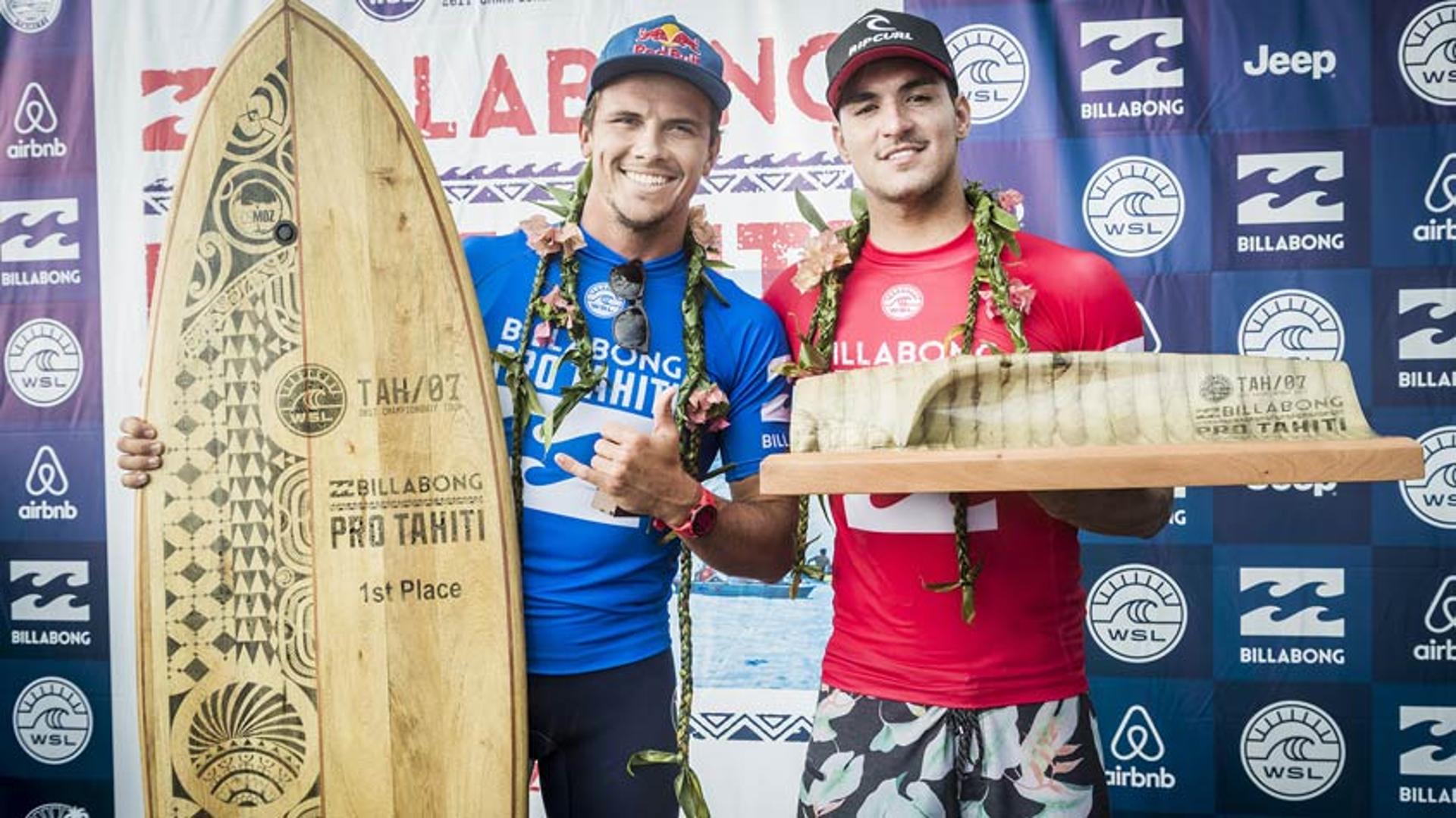 Julian Wilson e Gabriel Medina já se enfrentaram três vezes na final