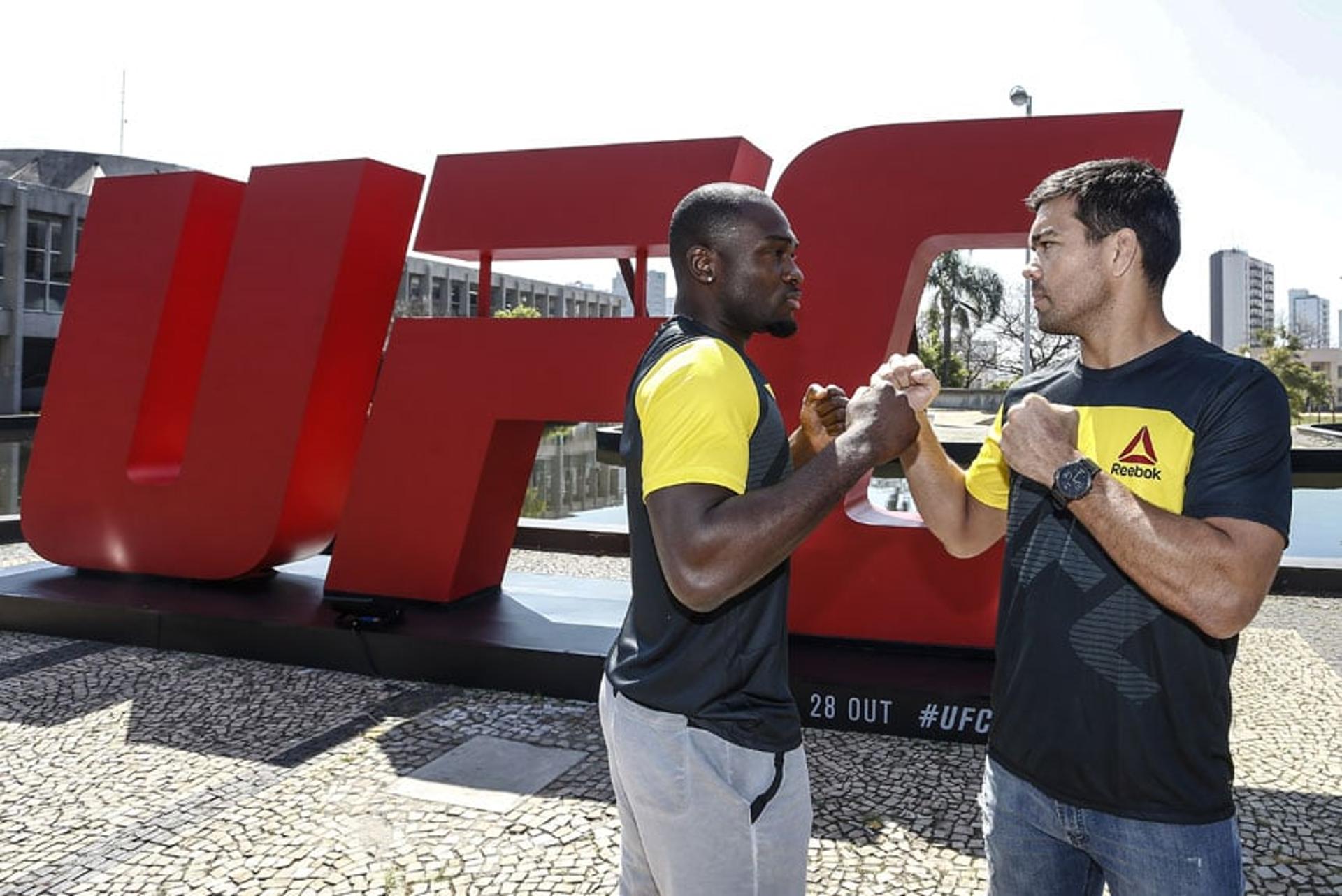 Lyoto Machida e Derek Brunson se encaram para promover UFC em São Paulo