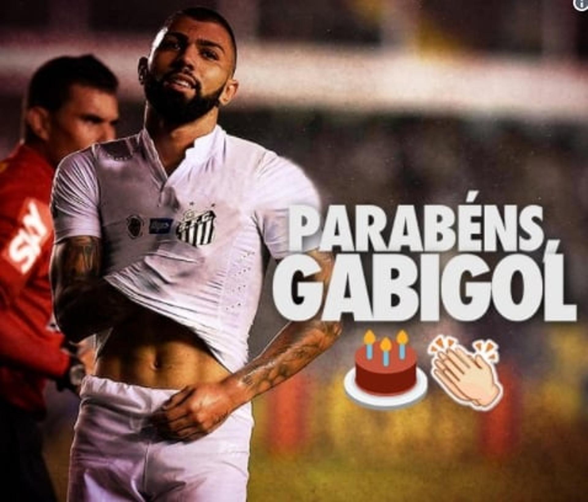 Gabigol - Aniversário, Santos