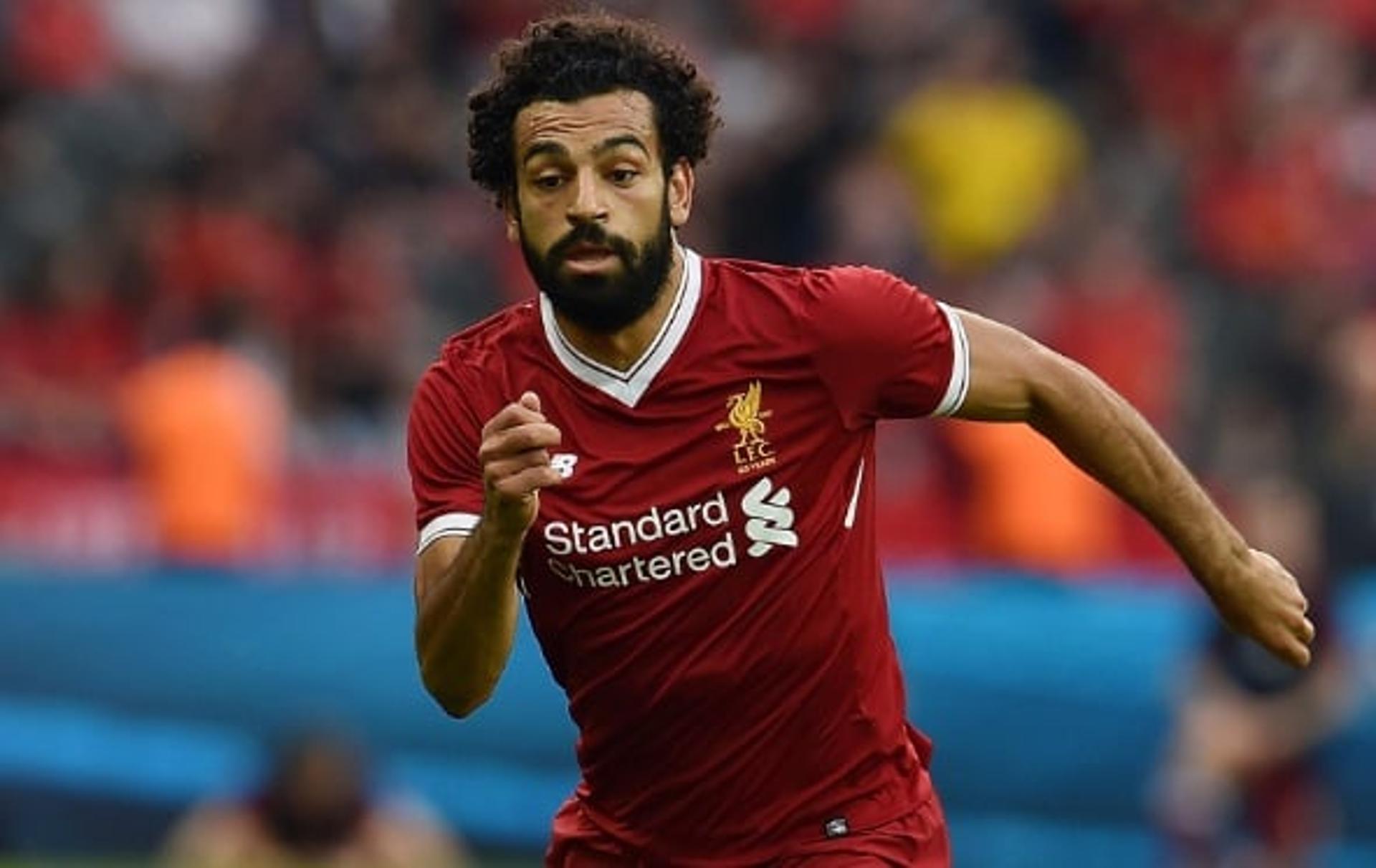 Imagens de Salah no Liverpool