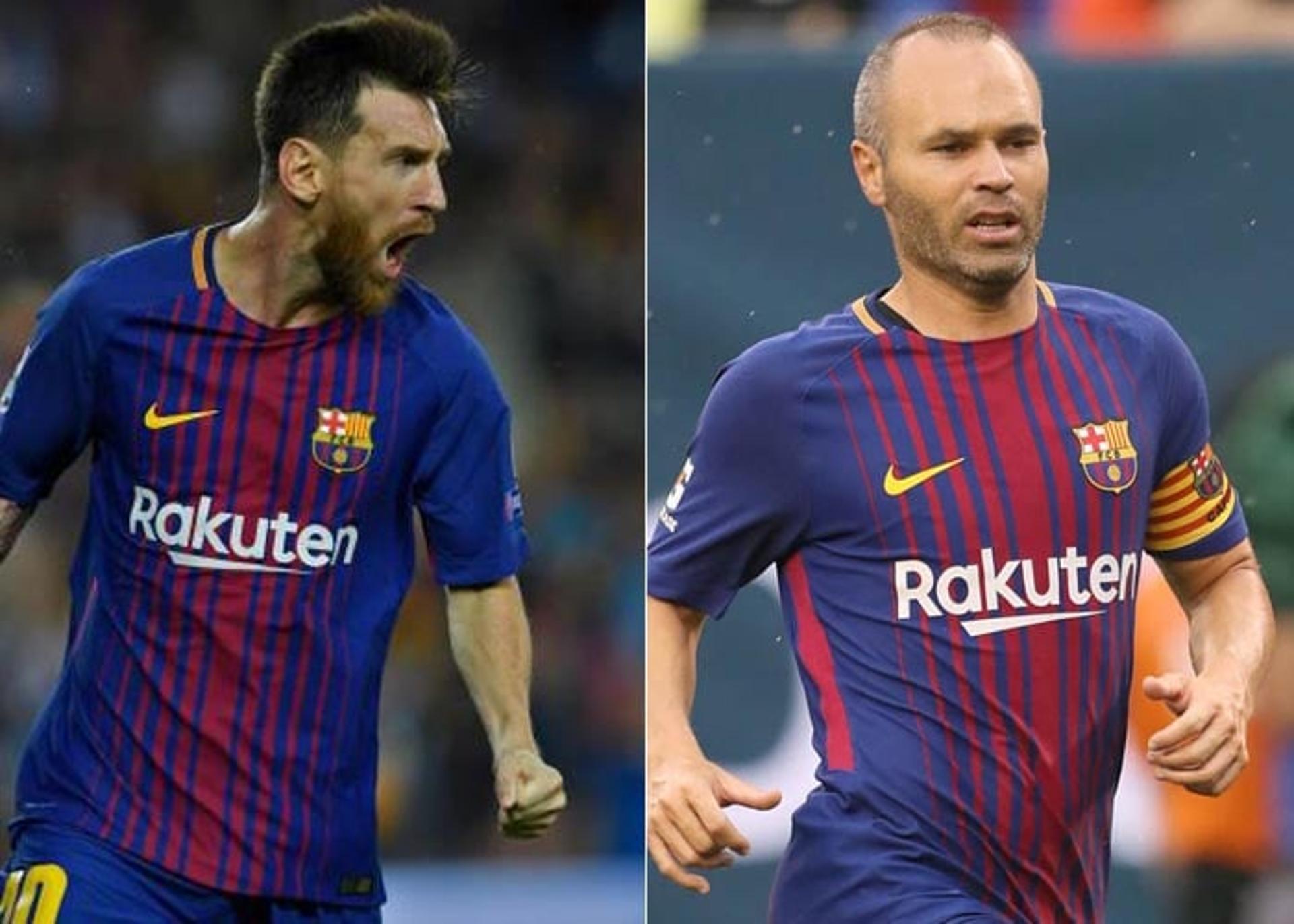 Montagem - Messi e Iniesta