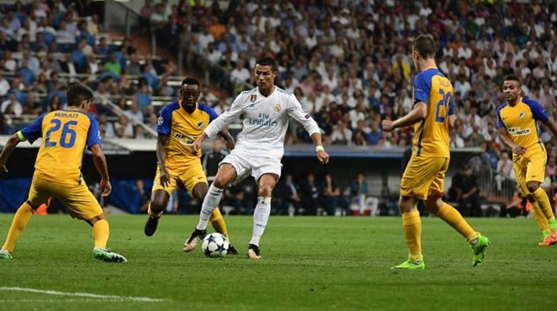 A rodada de quarta da Champions apresentou mais um show de Cristiano Ronaldo, que marcou duas vezes na vitória de 3 a 0 do seu Real Madrid sobre o Apoel