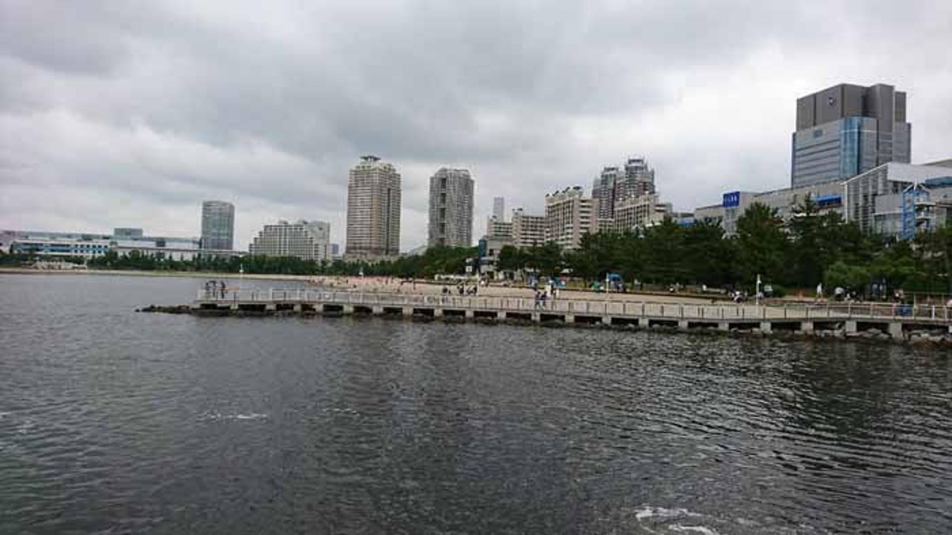 Odaiba Marine Park da baía de Tóquio