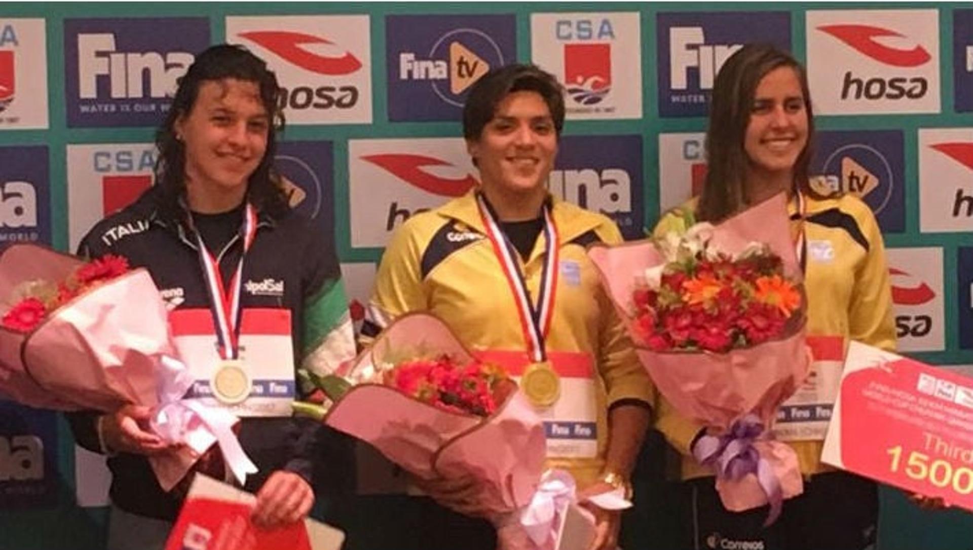 Ana Marcela Cunha voltou a brilhar na Copa do Mundo de maratona aquática