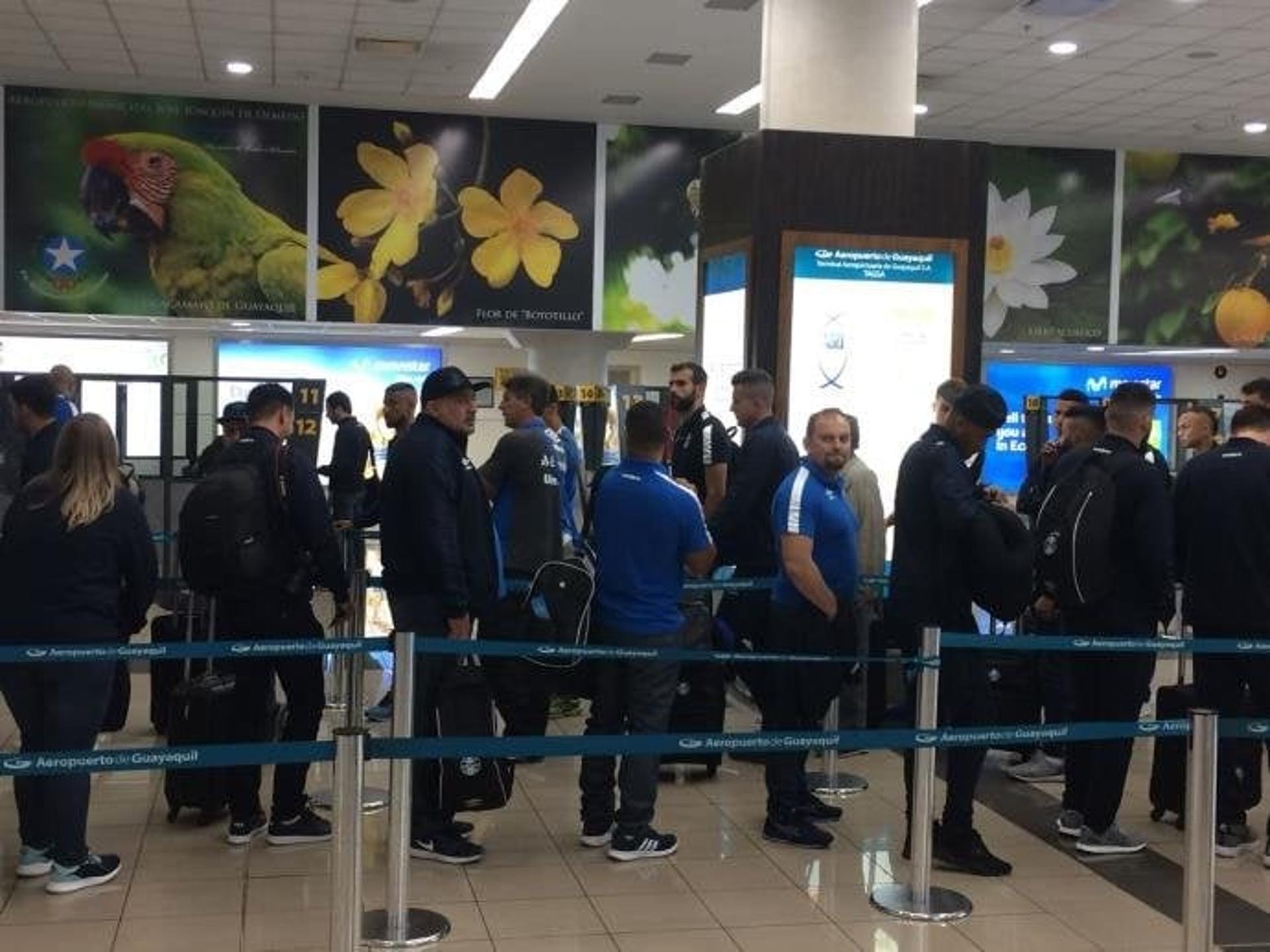 Delegação do Grêmio no Equador