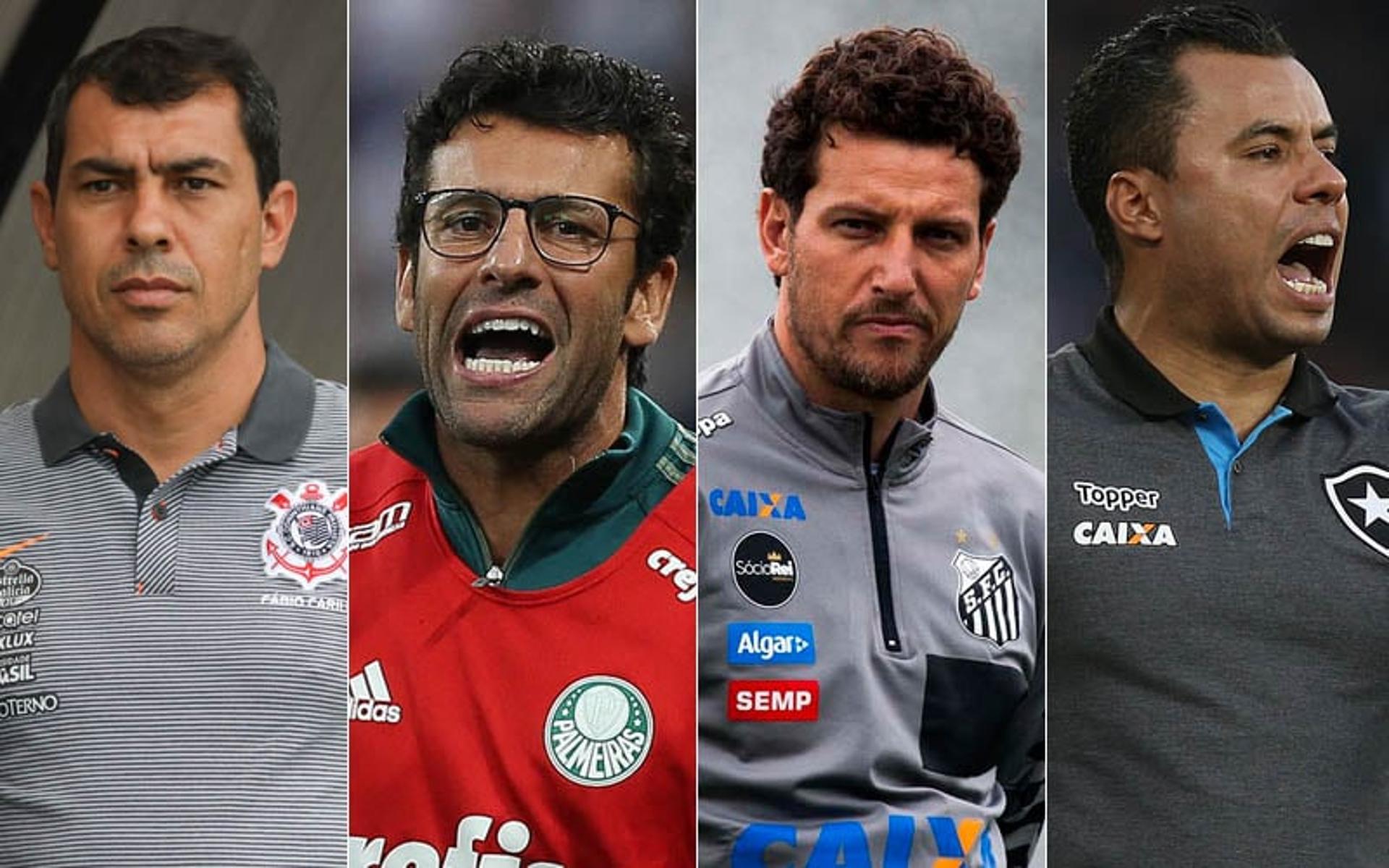 Fábio Carille, Alberto Valentim, Elano e Jair Ventura: lista de interinos que foram efetivados chama atenção no futebol nacional