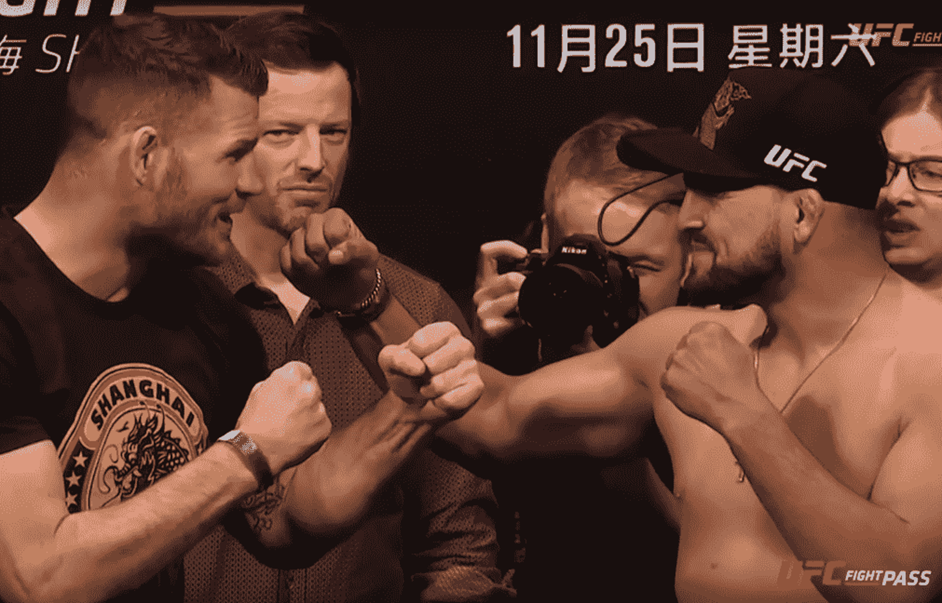 Michael Bisping e Kelvin Gastelum se encaram antes do UFC China