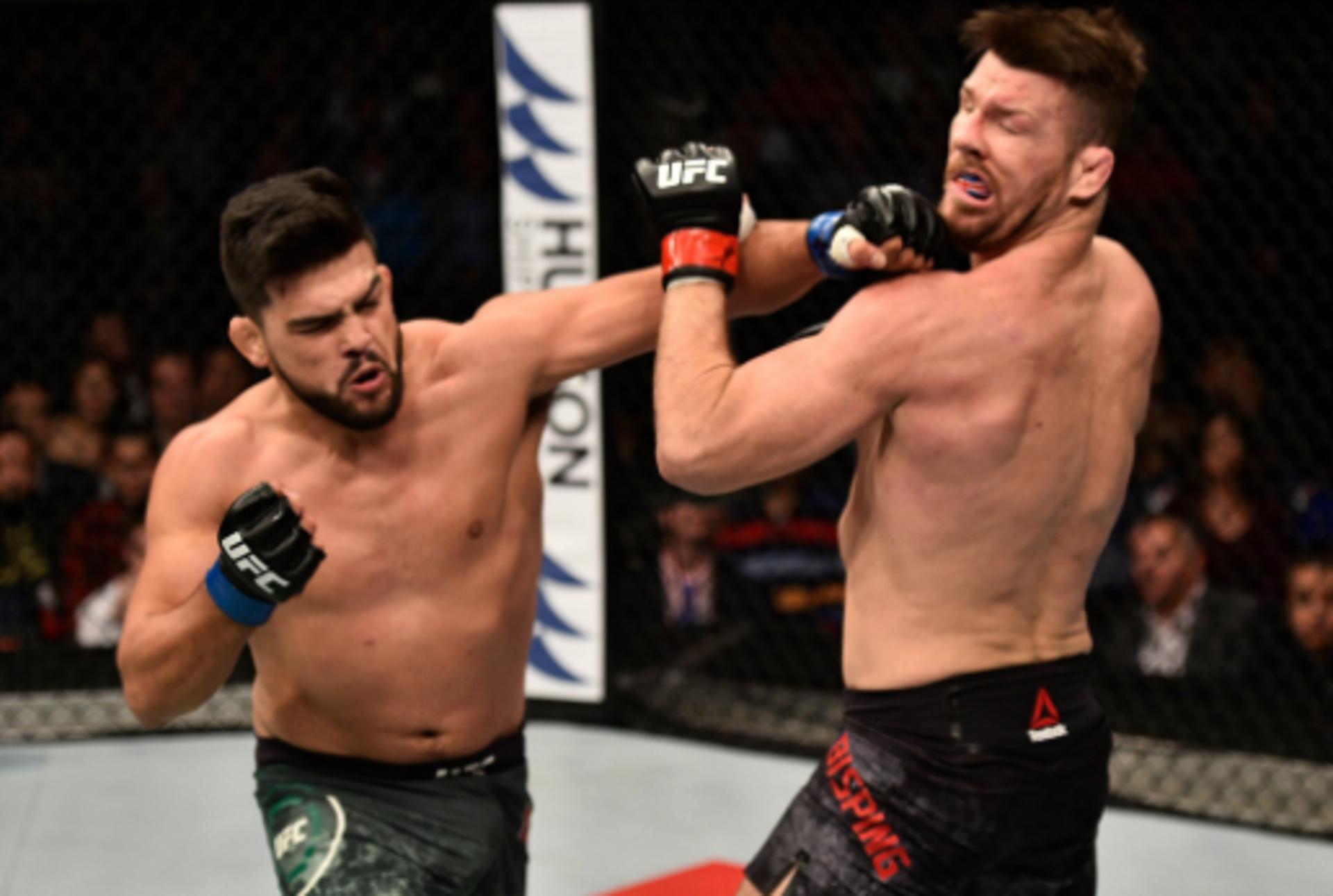 Kelvin Gastelum nocauteou Michael Bisping no primeiro round