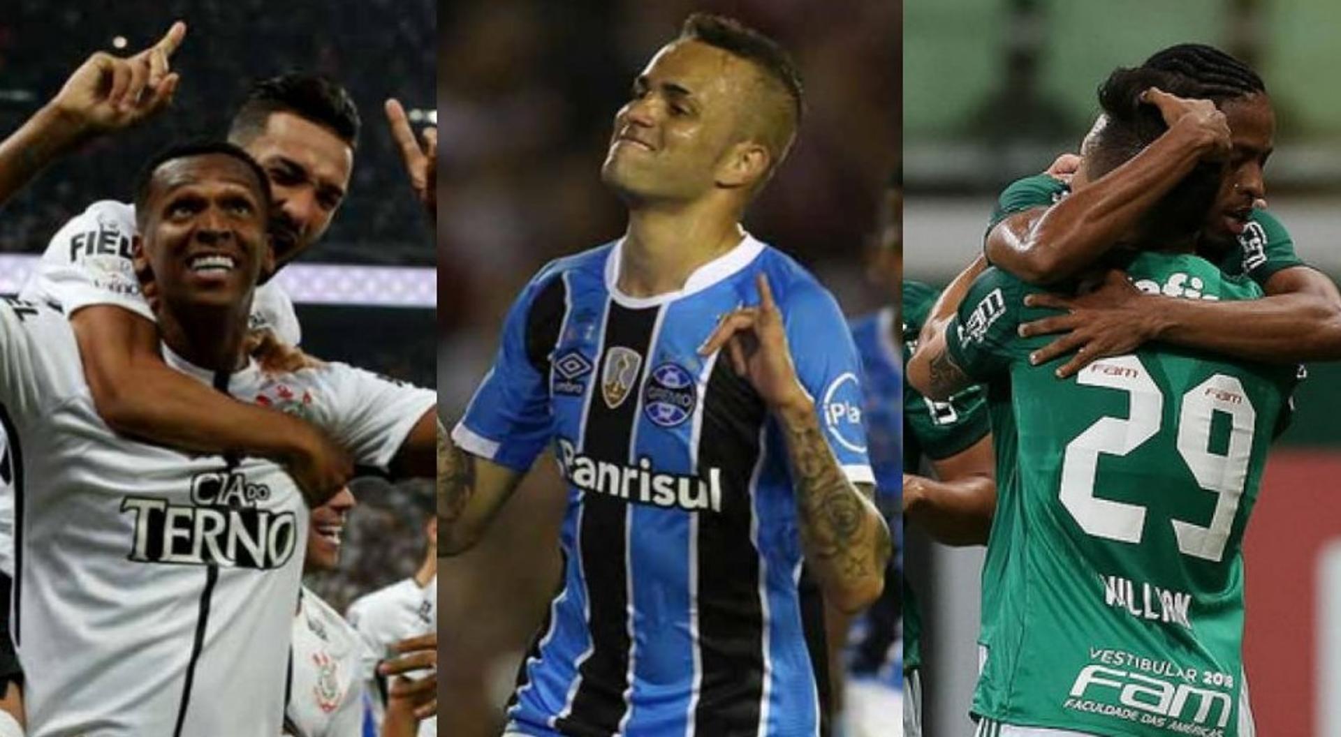 Corinthians, Grêmio e Palmeiras são os times com os melhores aproveitamentos da temporada