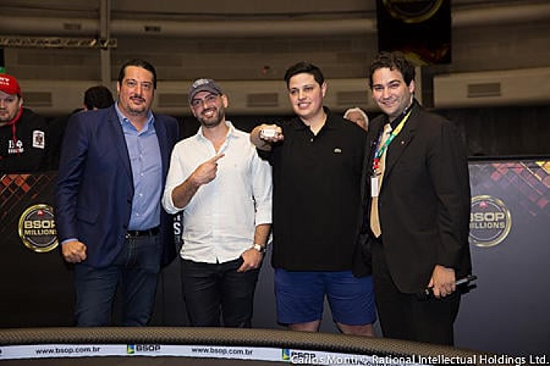 Igor Federal e Affif Prado no premio do BSOP Millions