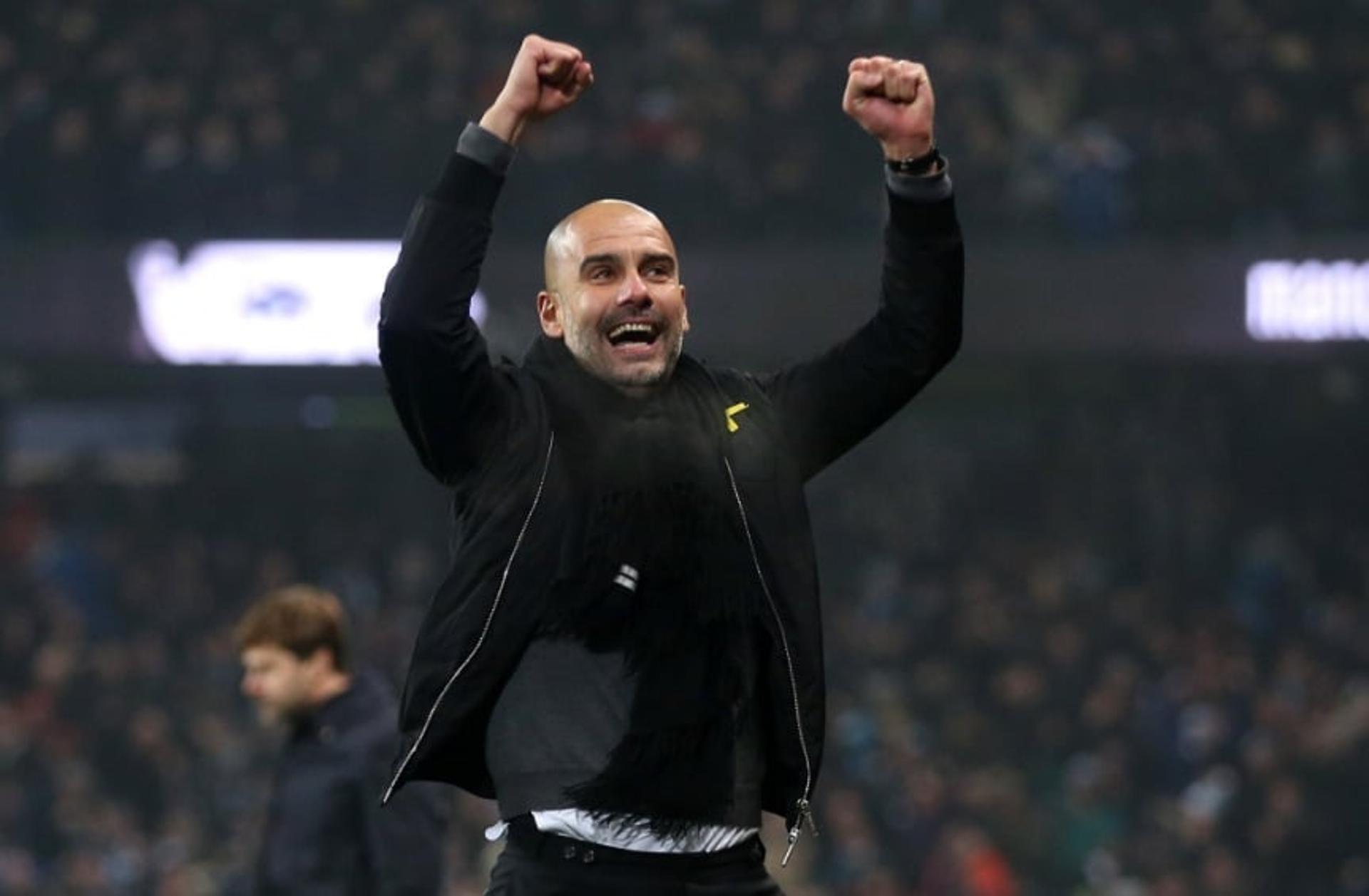 Imagens de Pep Guardiola no Manchester City