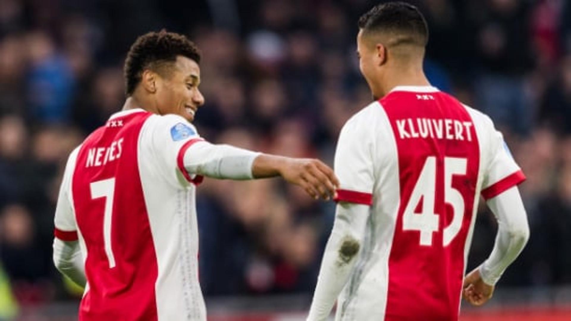 David Neres no jogo entre Ajax x Willen II