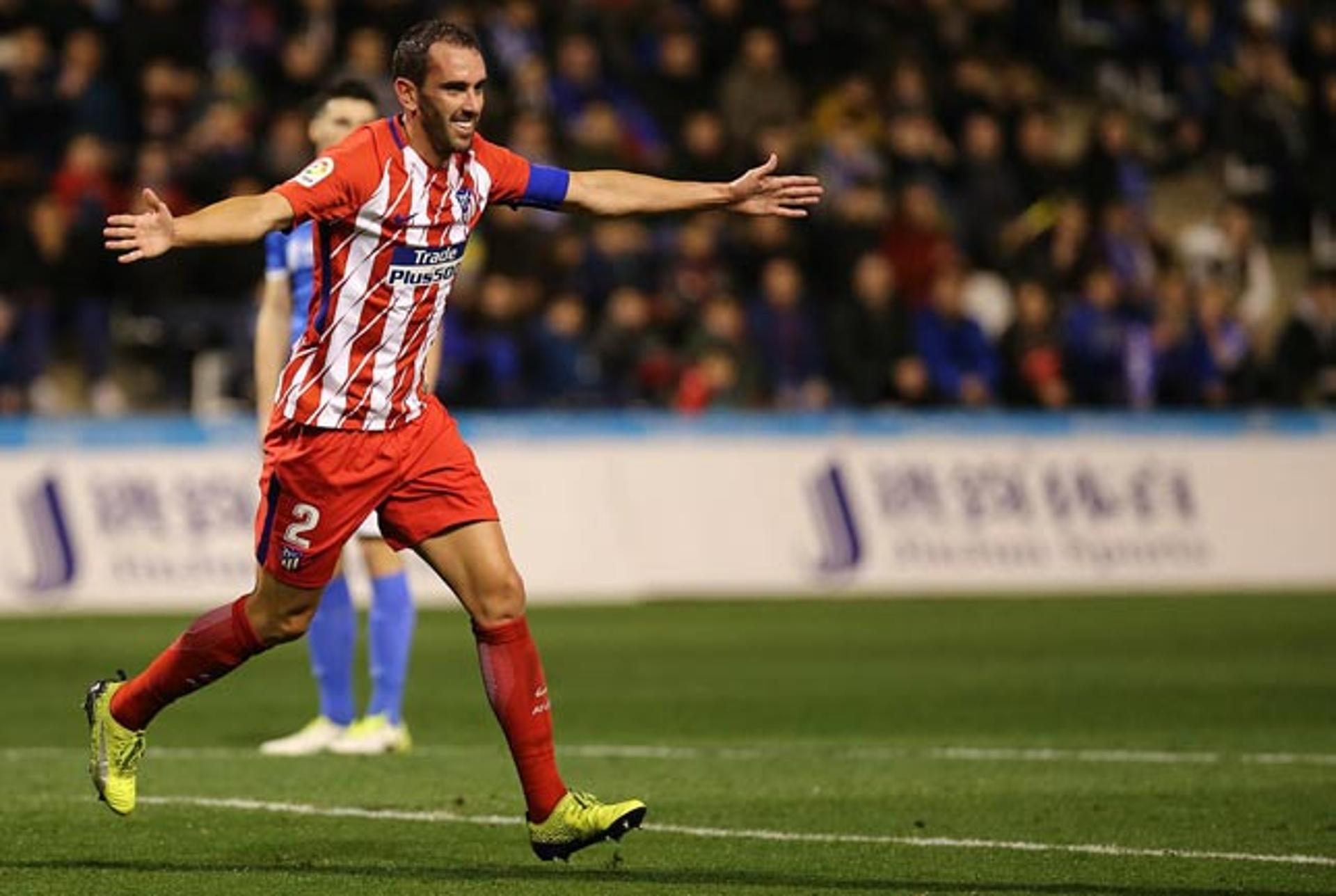 Godín - Lleida x Atlético de Madrid