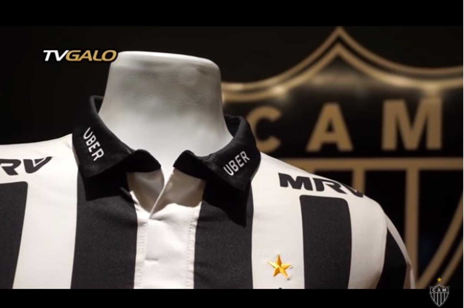 Camisa de jogo do Galo terá estampa da Uber na gola