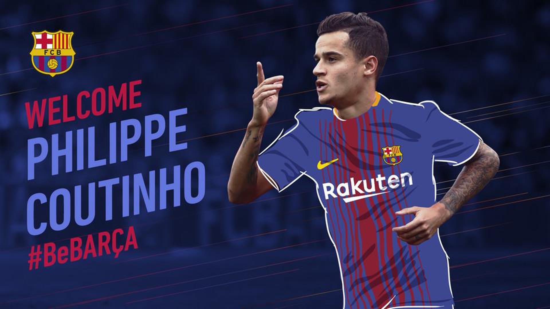 Philippe Coutinho é do Barça!&nbsp;