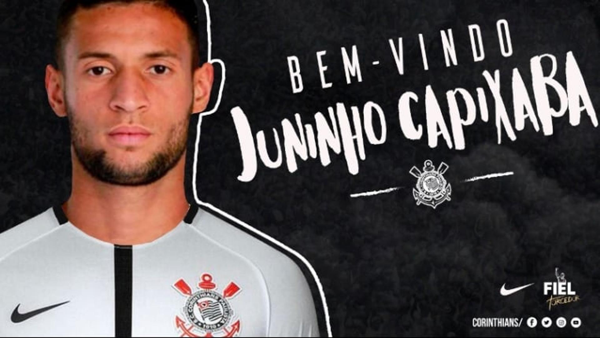 Anúncio de Juninho Capixaba pelo Corinthians