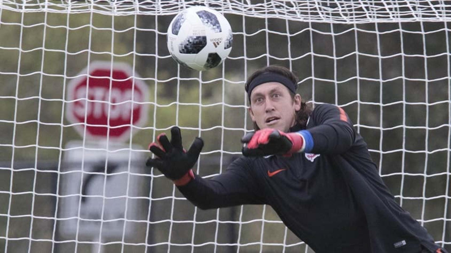 Treino Corinthians - Cássio