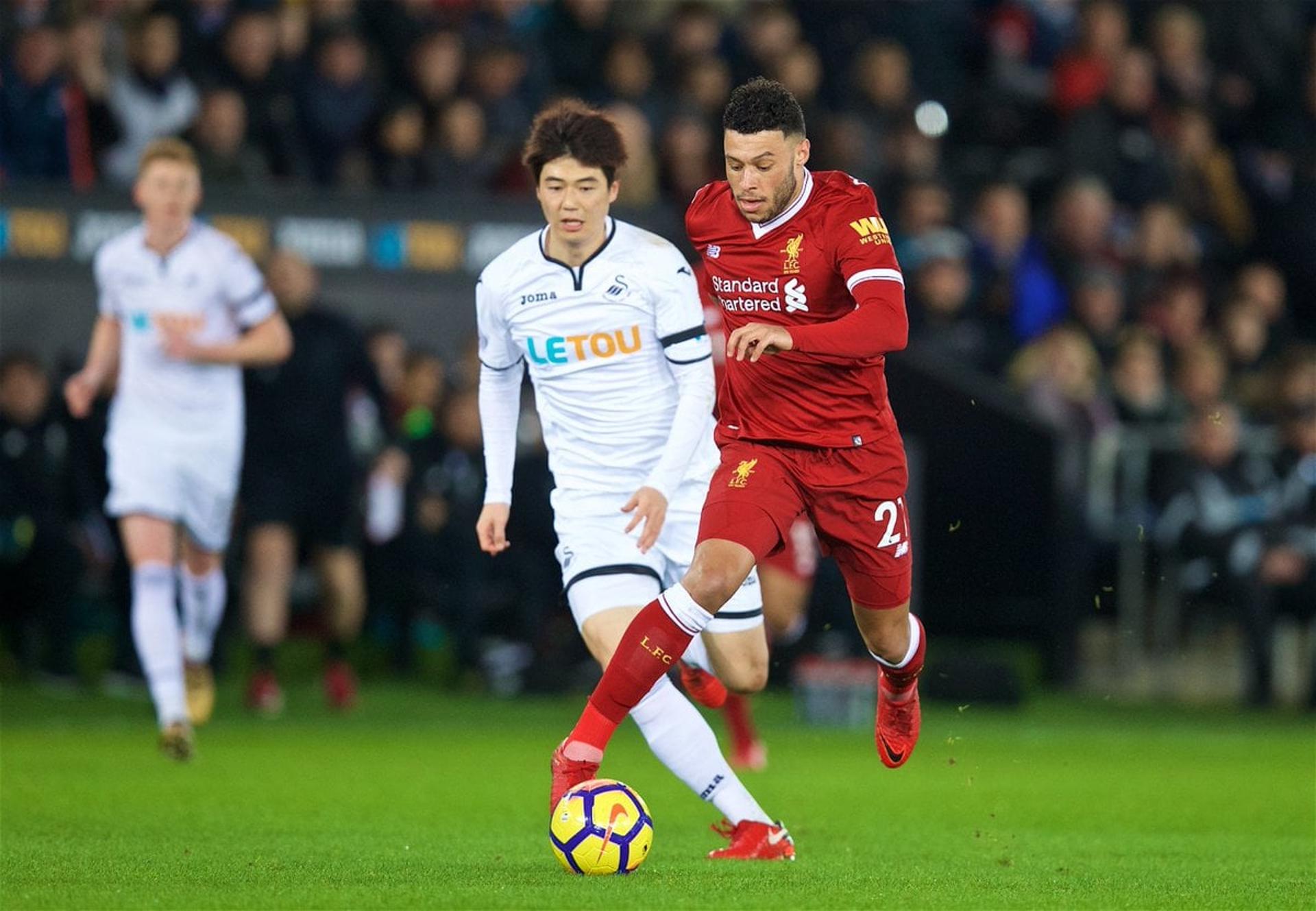 Chamberlain - Swansea x Liverpool