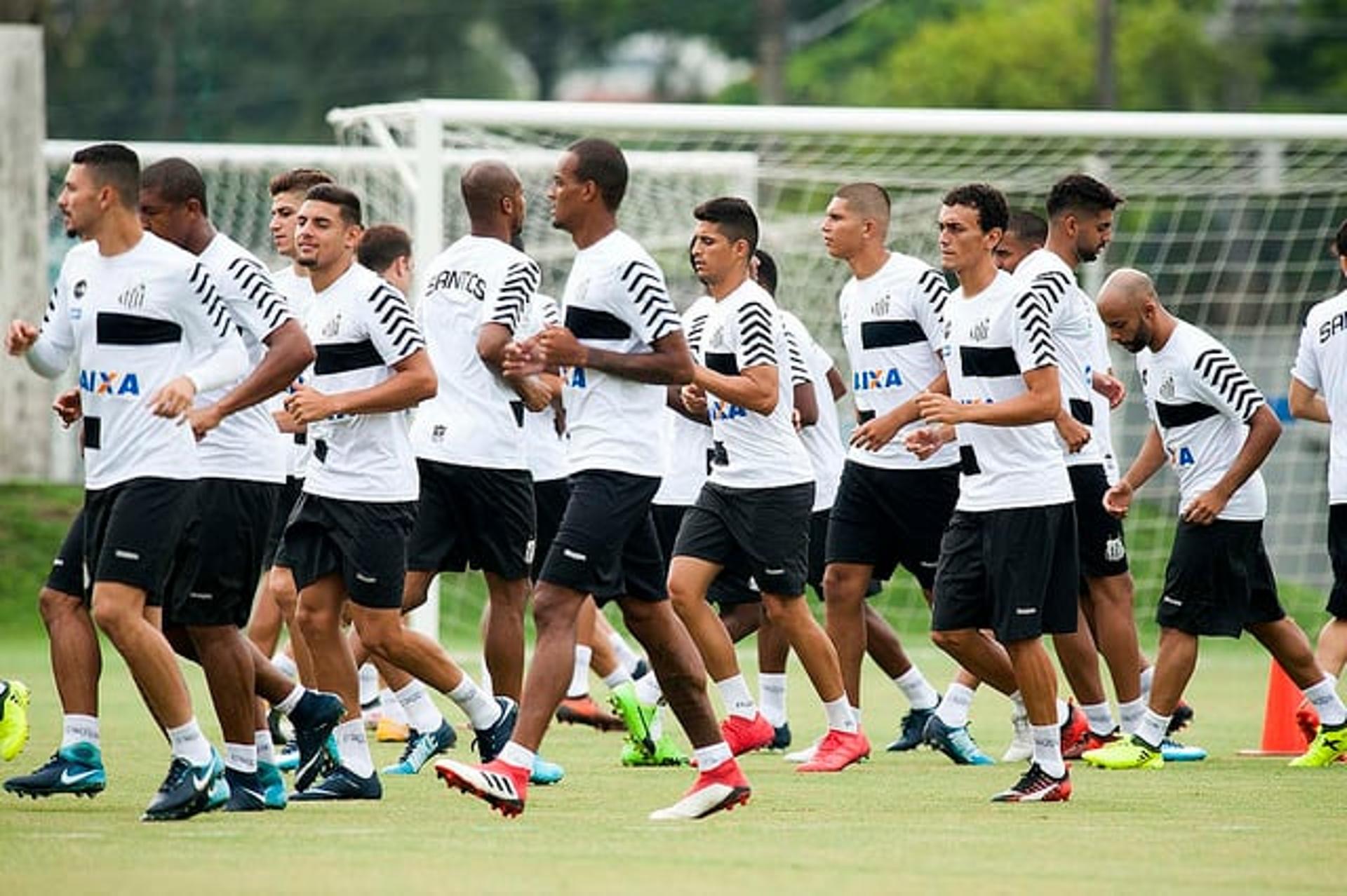 Elenco do Santos no início de 2018