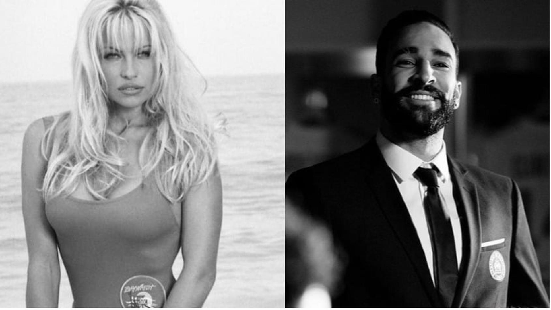 Pamela Anderson e Adil Rami