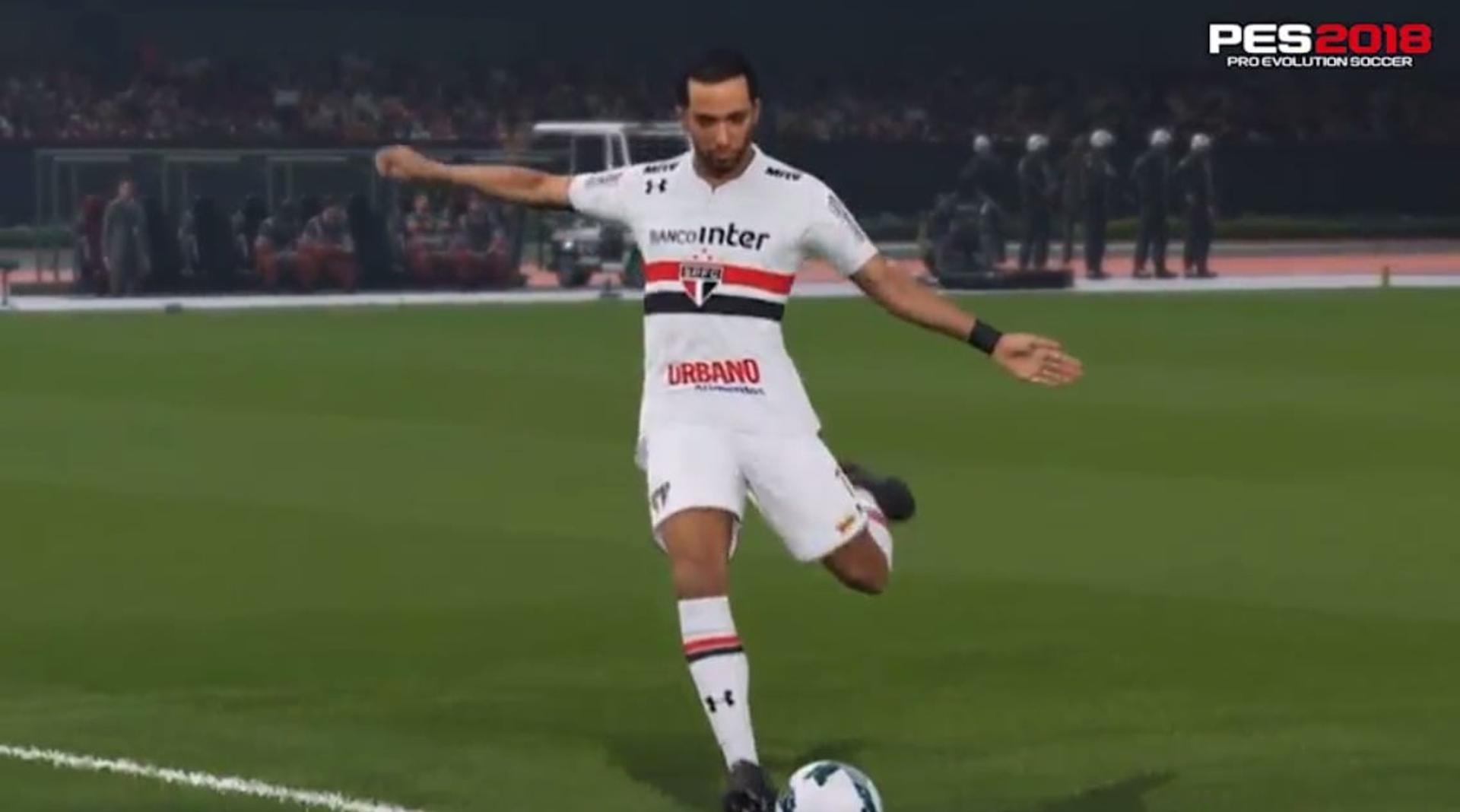 Meia-atacante recebeu mensagem de boas-vindas ao São Paulo em jogo de videogame