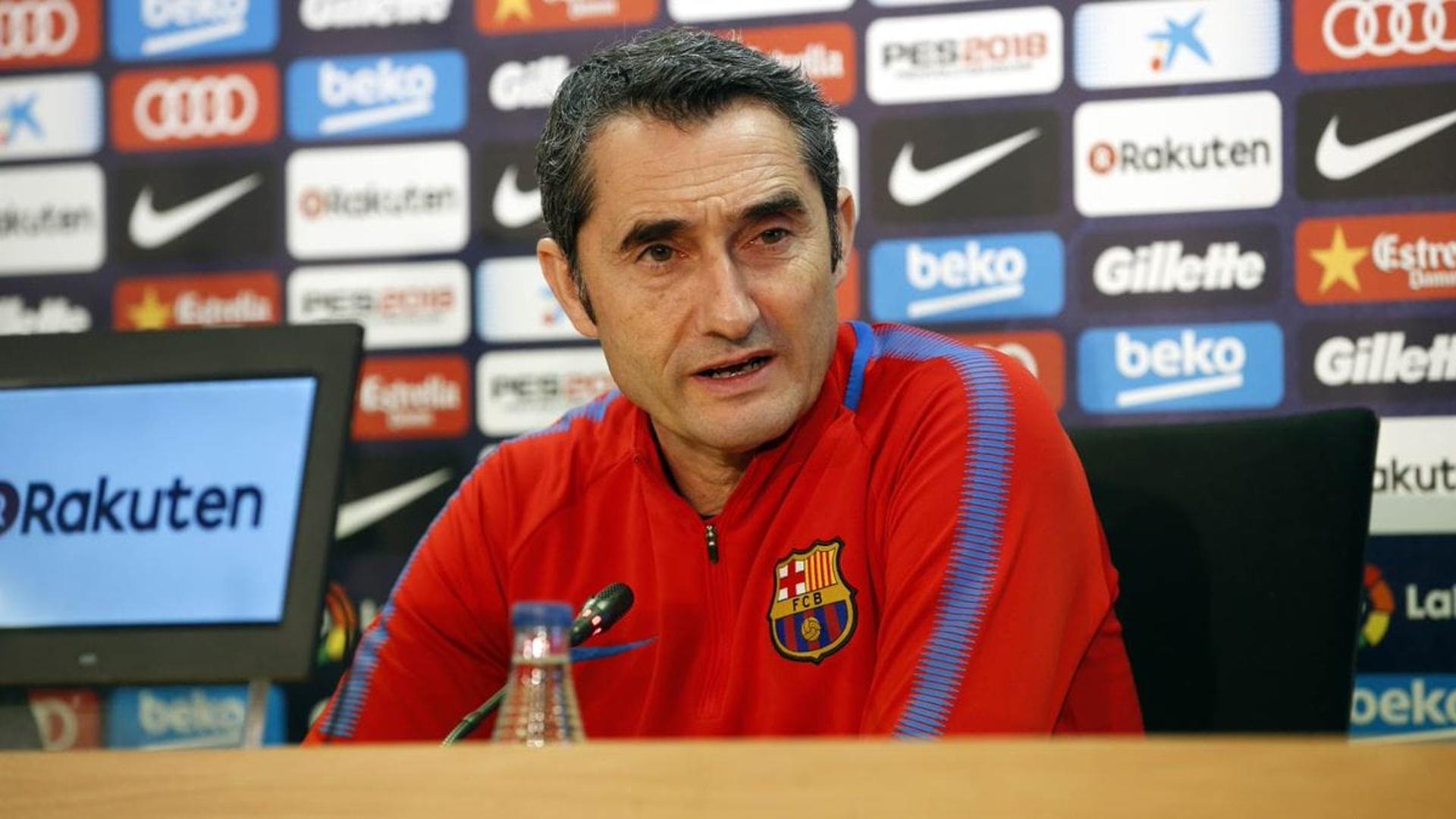 Ernesto Valverde em entrevista coletiva