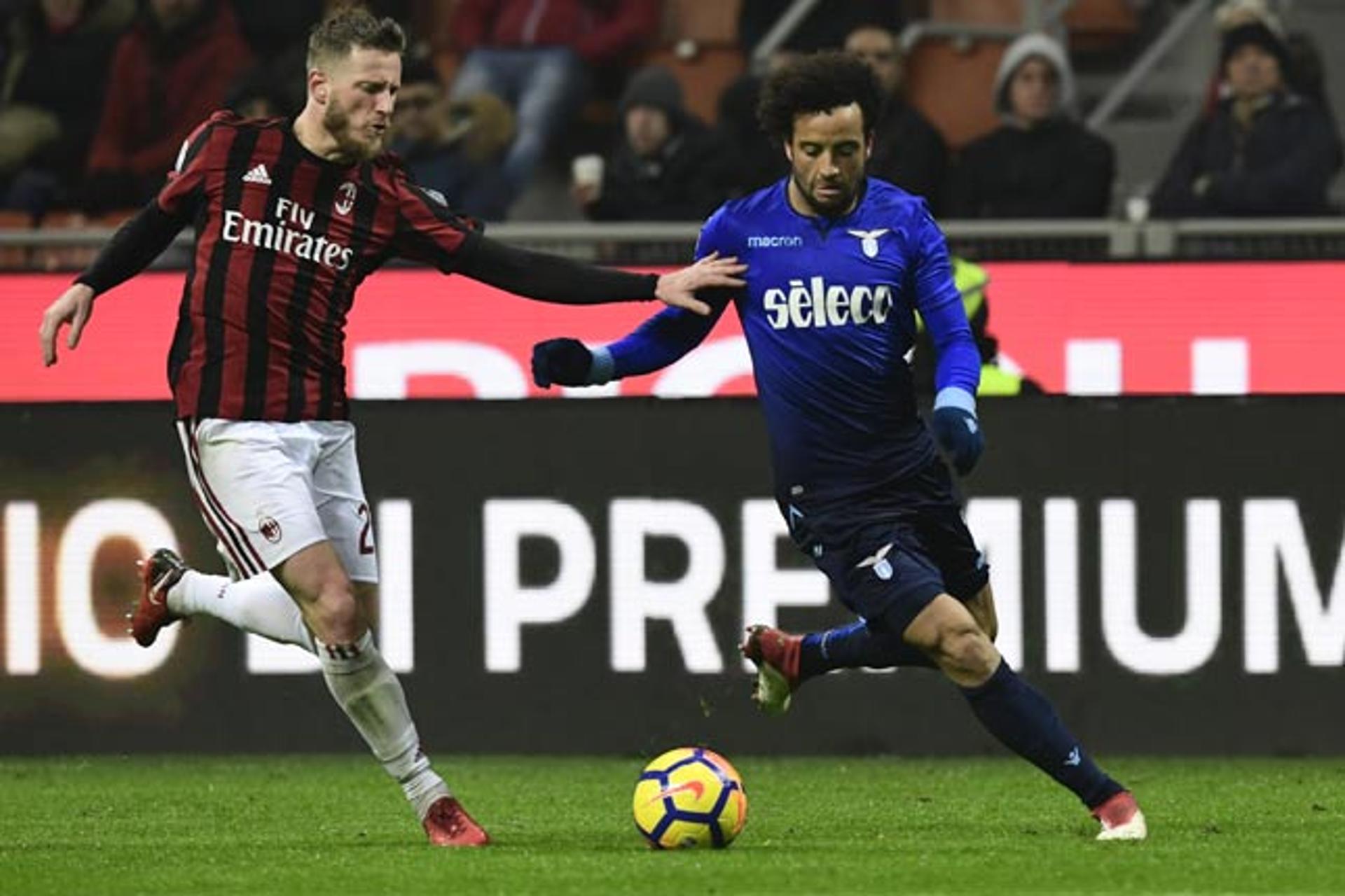 Abate e Felipe Anderson - Milan x Lazio