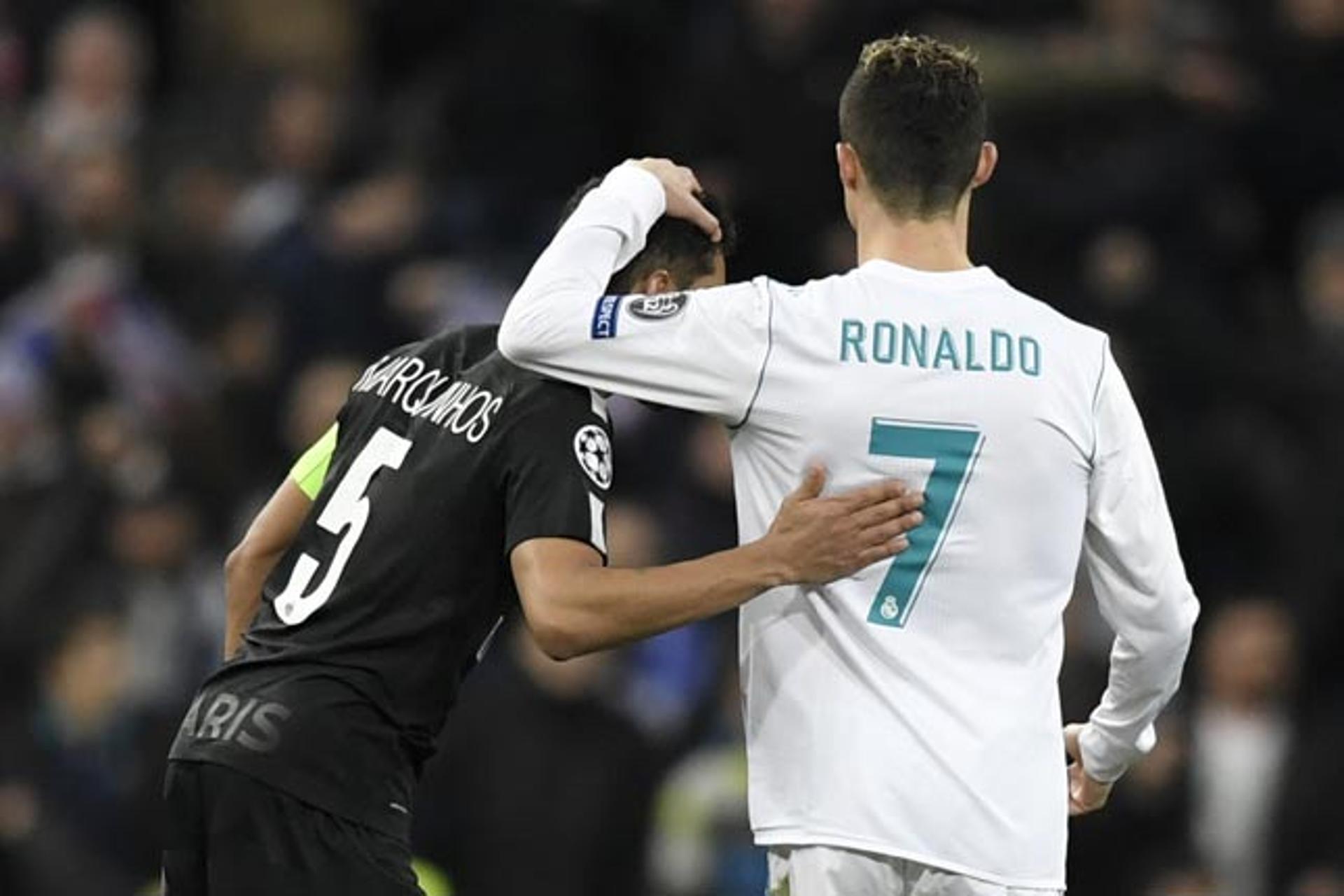 Marquinhos e Cristiano Ronaldo - Real Madrid x PSG