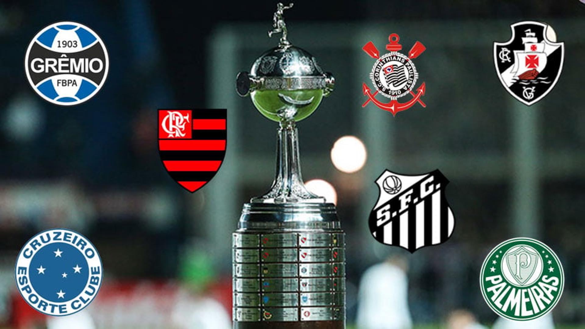 Confira na sequência os desafios dos clubes brasileiros na fase de grupos da Copa Libertadores deste ano