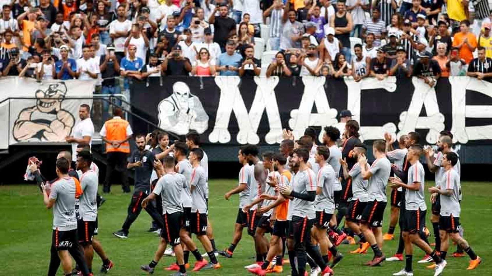 Treino do Corinthians na Arena Corinthians