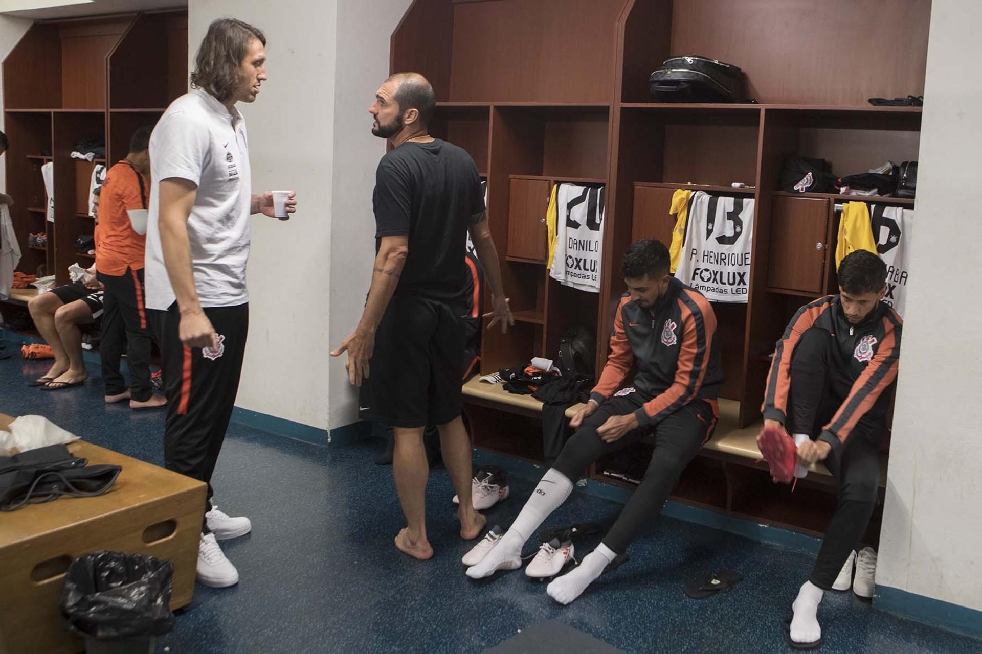 Vestiário do Corinthians na Colômbia