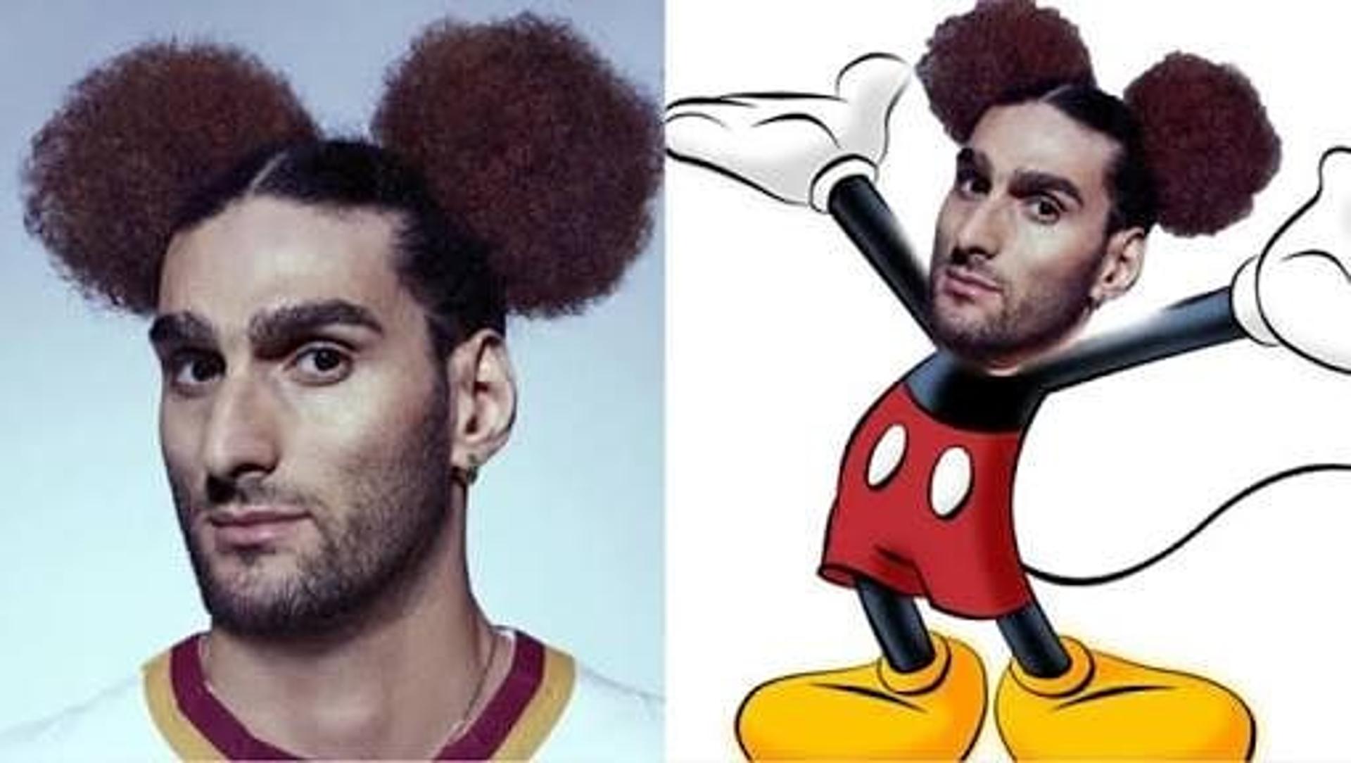 Fellaini vira meme após usar penteado 'exótico'