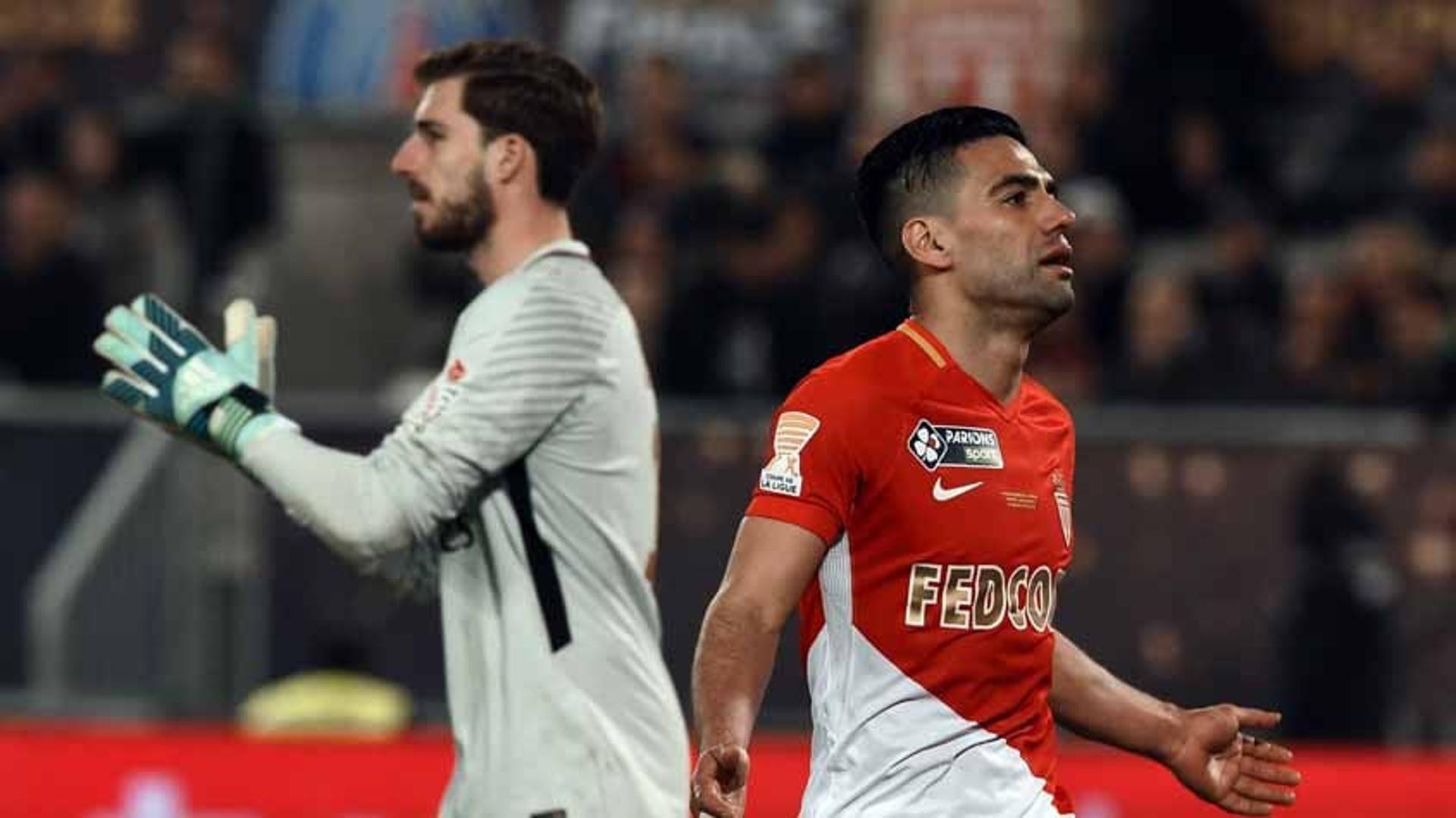 Falcao Garcia no jogo de ontem, PSG x Monaco