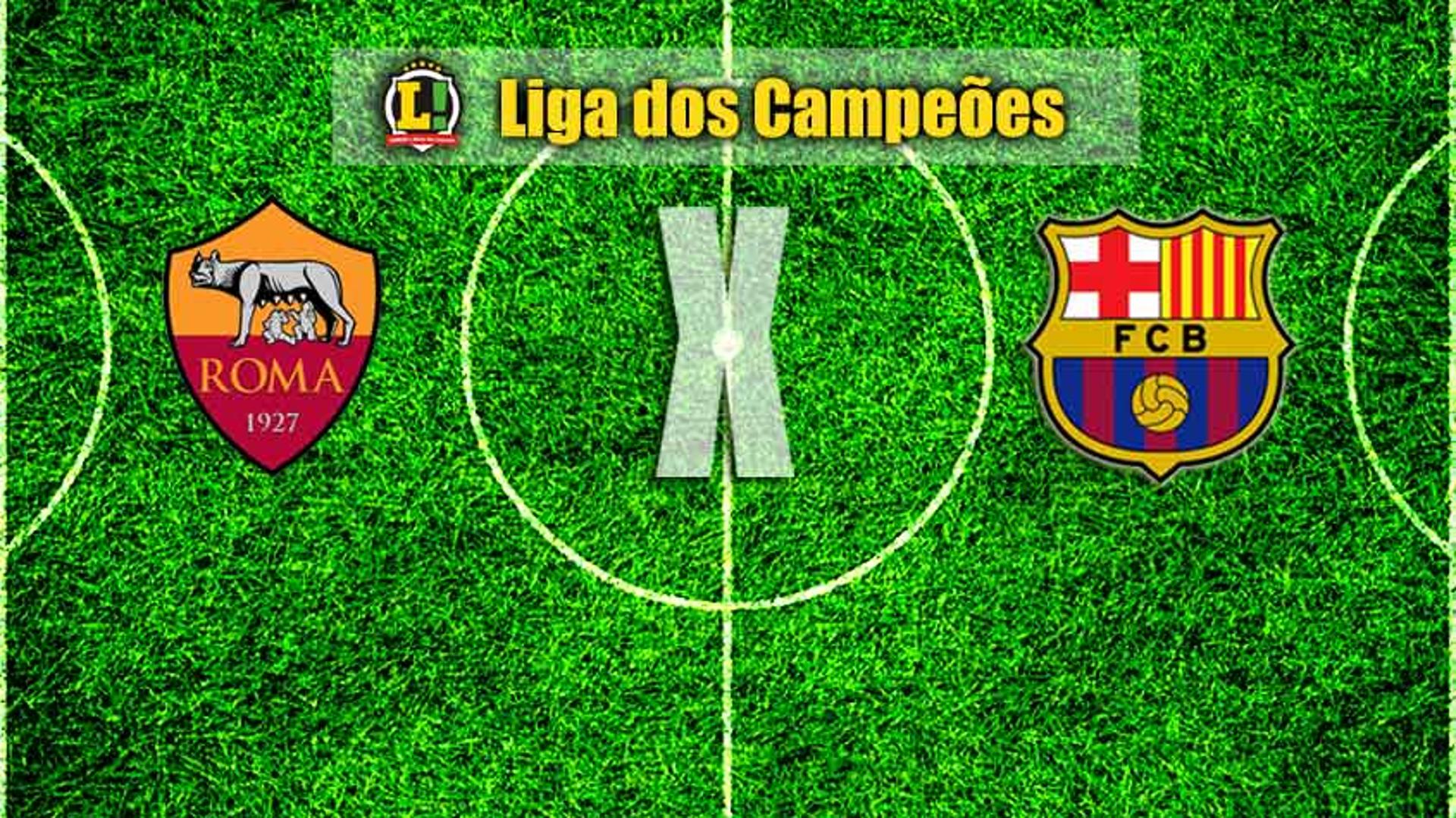 Apresentação Roma x Barcelona