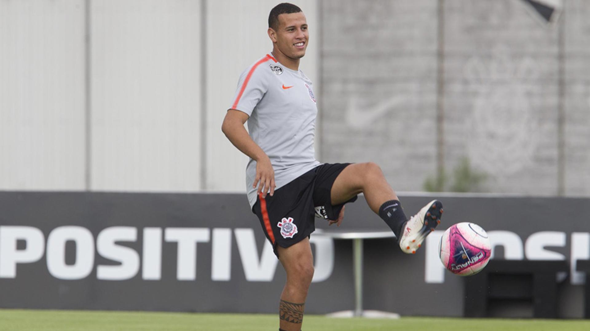 Sidcley&nbsp; em treino do Corinthians