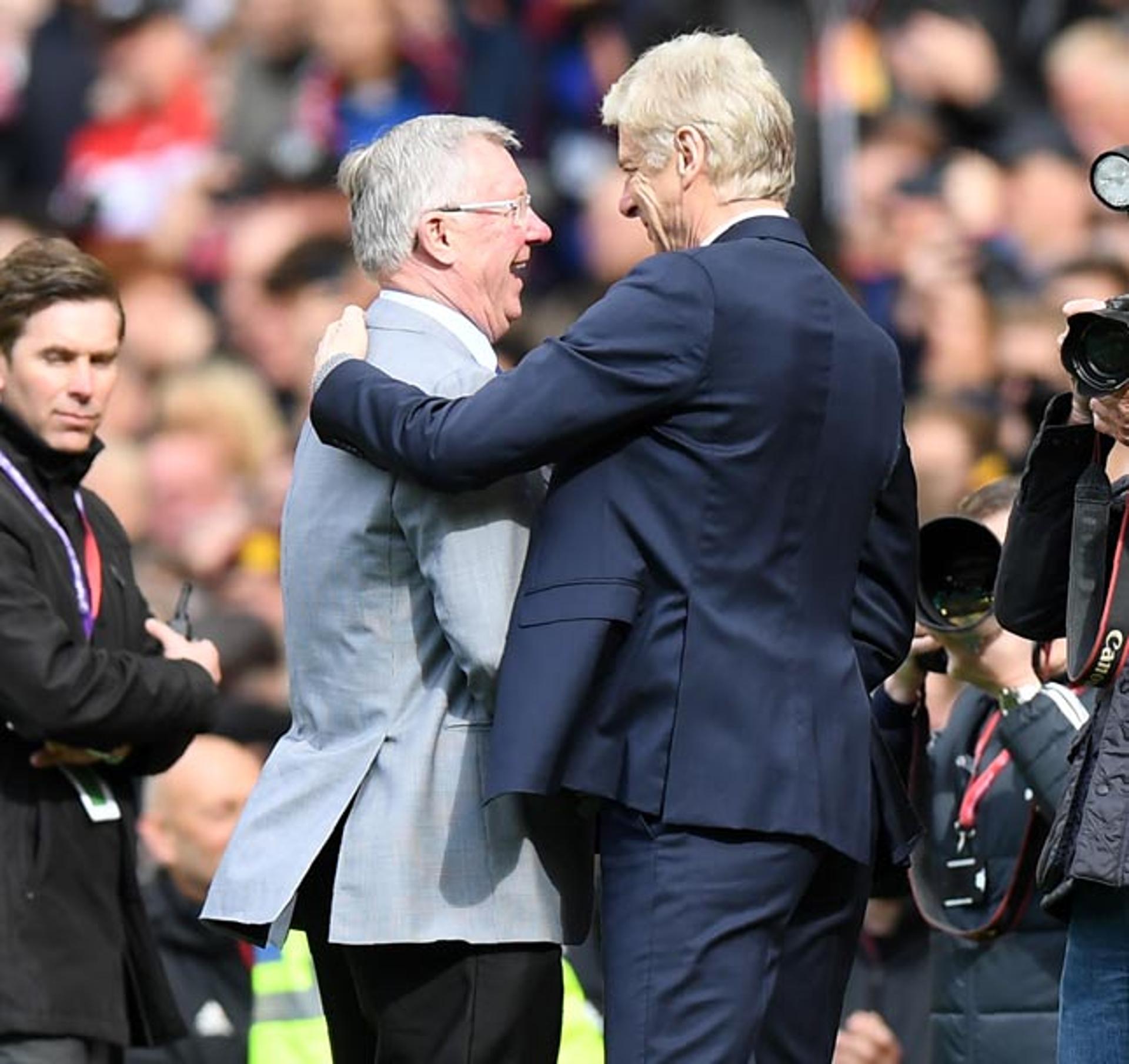 Alex Ferguson e Arsène Wenger - Manchester United x Arsenal