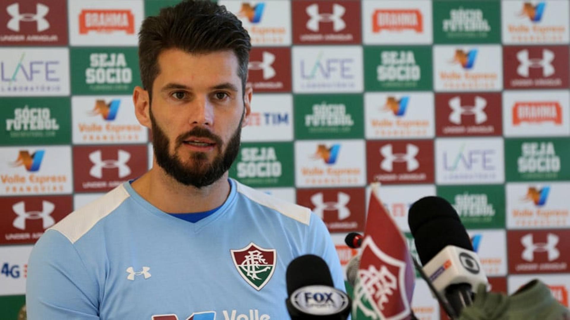 Coletiva do Julio Cesar, do Fluminense