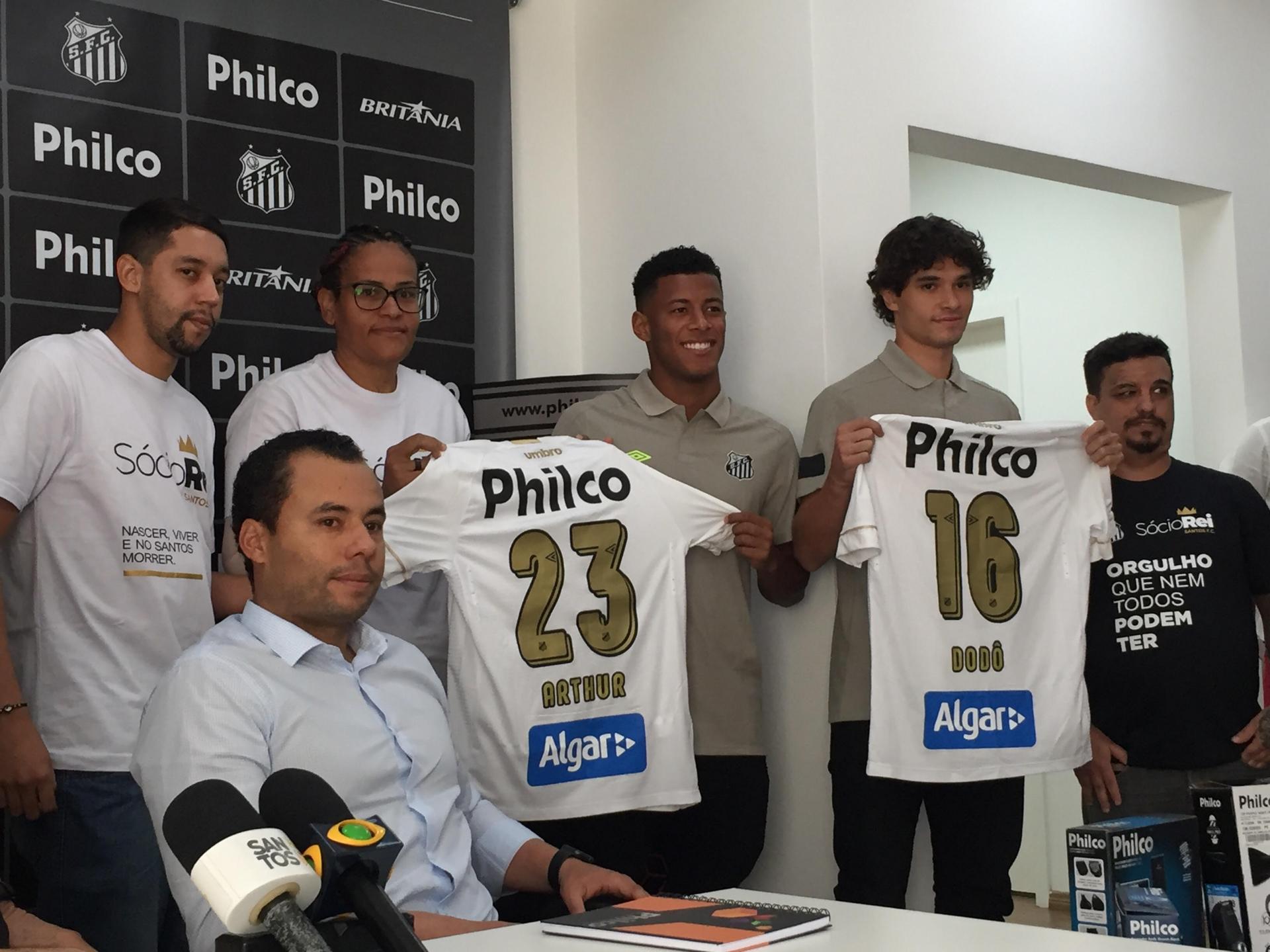 Arthur Gomes e Dodô, além de Jair Ventura, estiveram presentes no evento em São Paulo