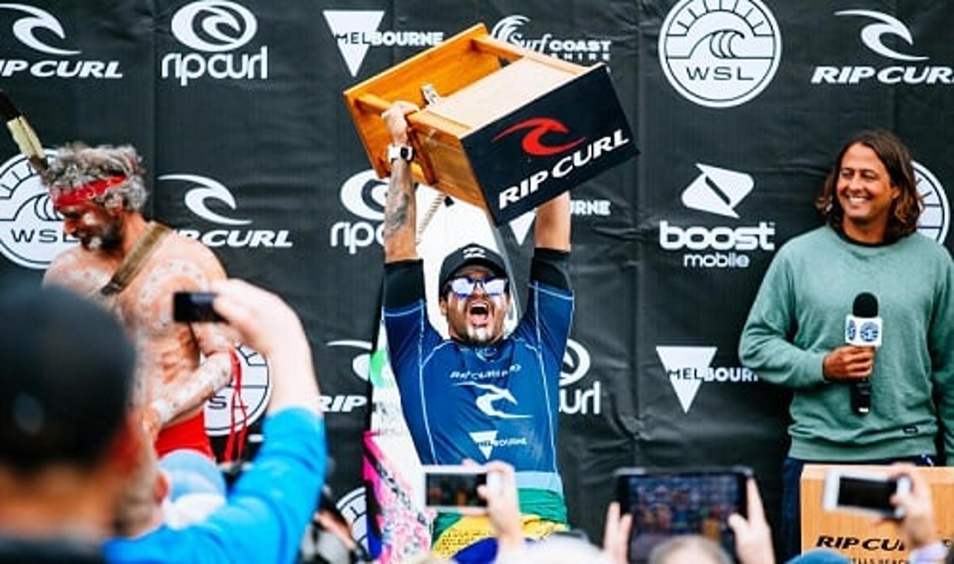 Italo Ferreira vem de título na etapa de Bells Beach, o seu primeiro no WCT&nbsp;