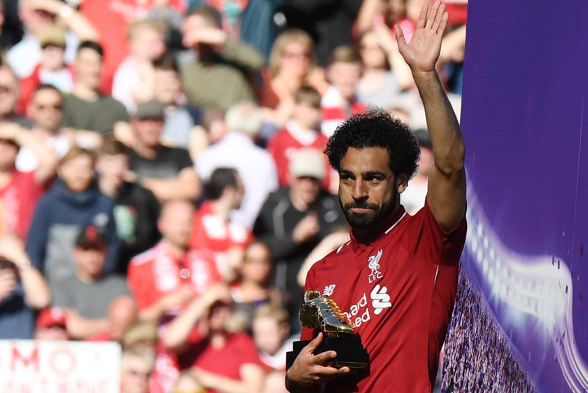 Com 32 gols marcados, Mohamed Salah terminou o Campeonato Inglês como artilheiro. O egípcio agora quer conquistar no sábado o título da Champions League pelo Liverpool, que enfrenta o Real Madrid.