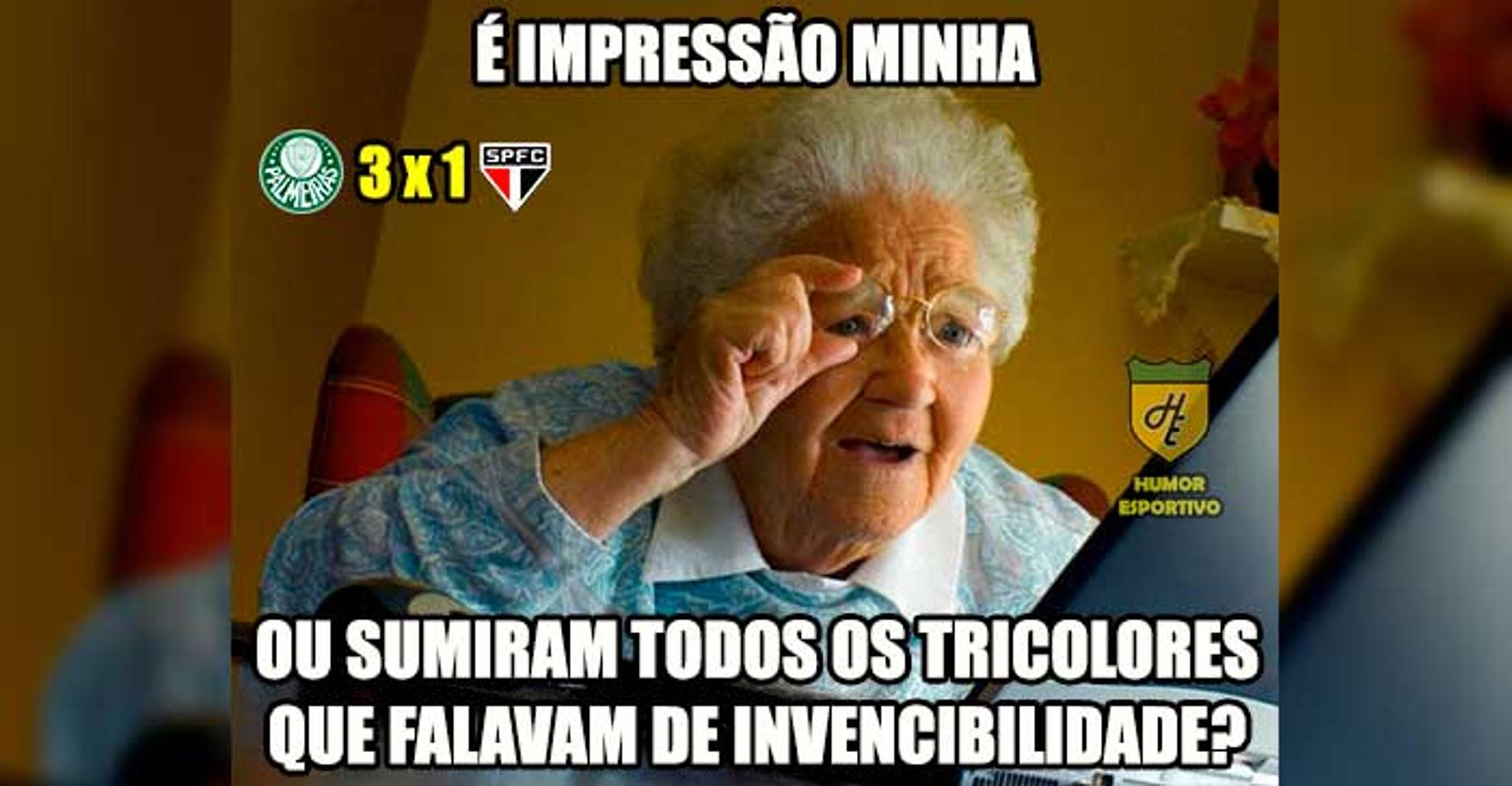 Os melhores memes de Palmeiras 3 x 1 São Paulo