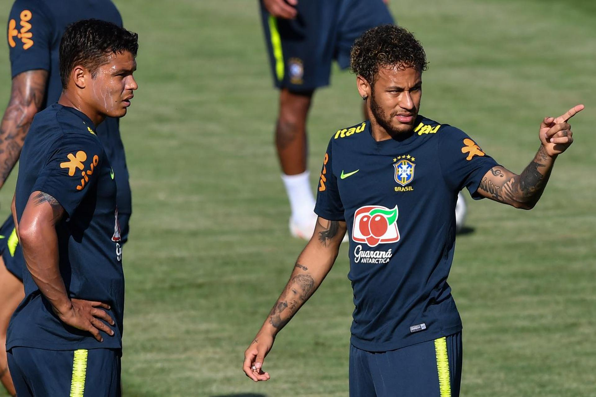 Neymar e Thiago Silva