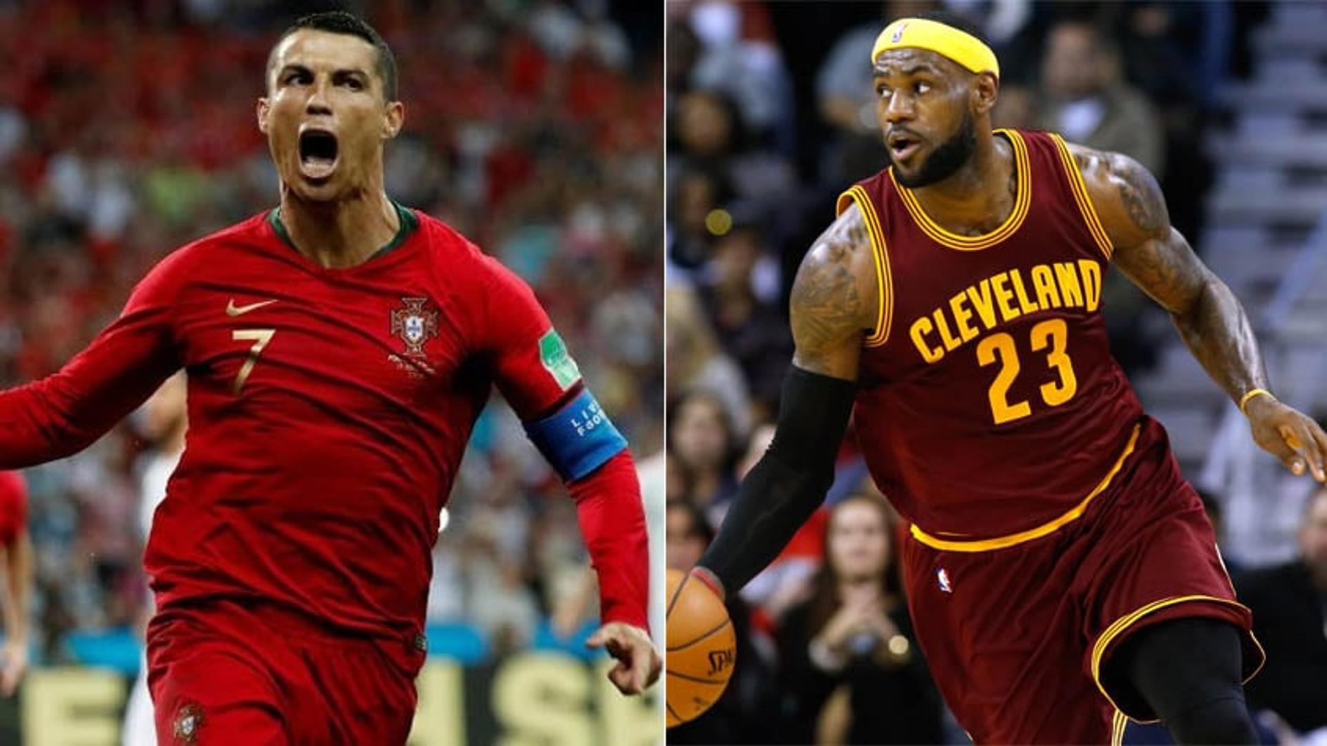 Cristiano Ronaldo e LeBron James