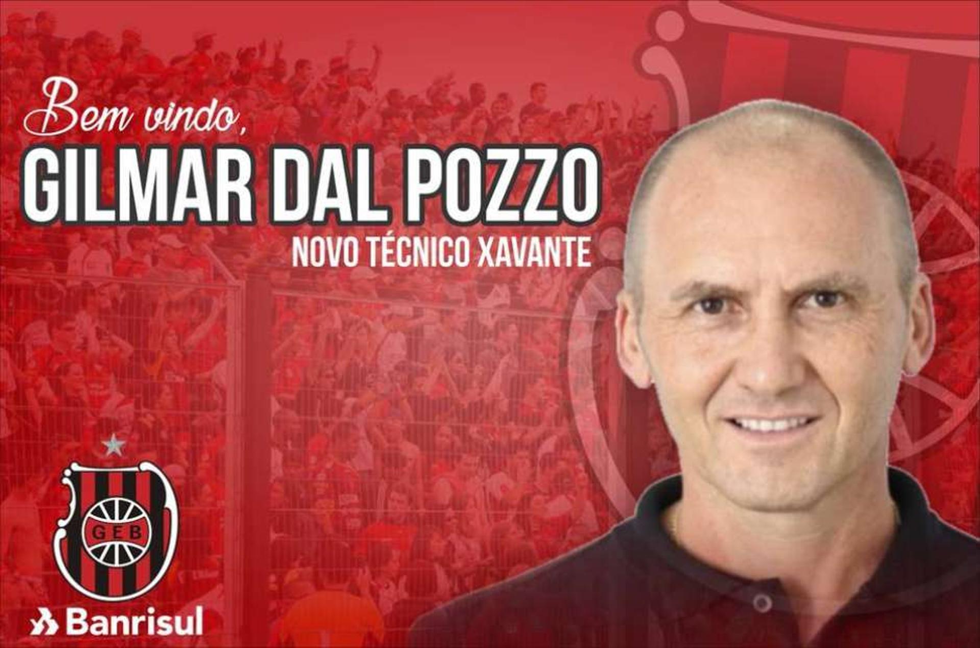 Gilmar dal Pozzo anunciado pelo Brasil de Pelotas