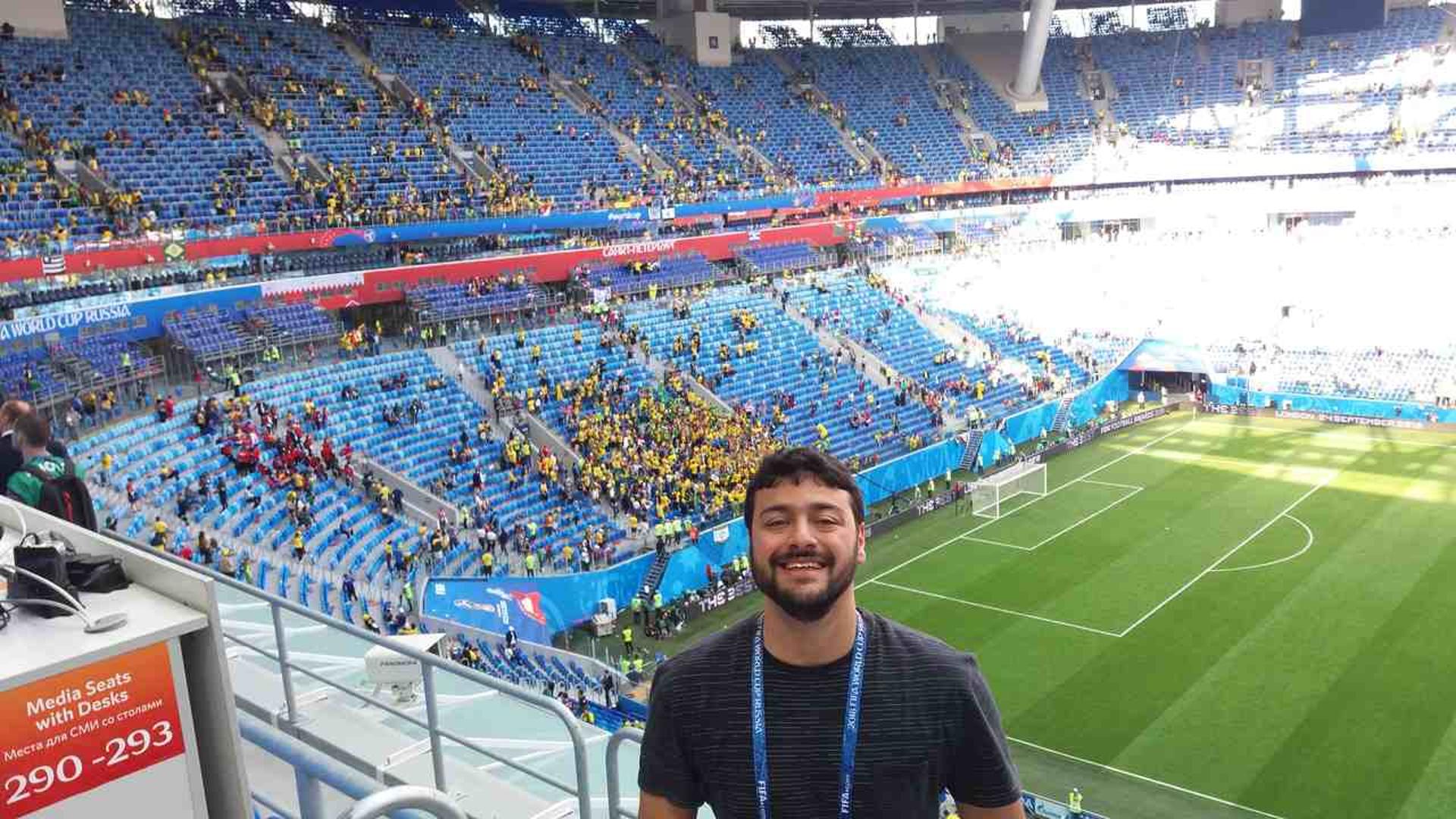 A tradicional foto após uma partida na Copa