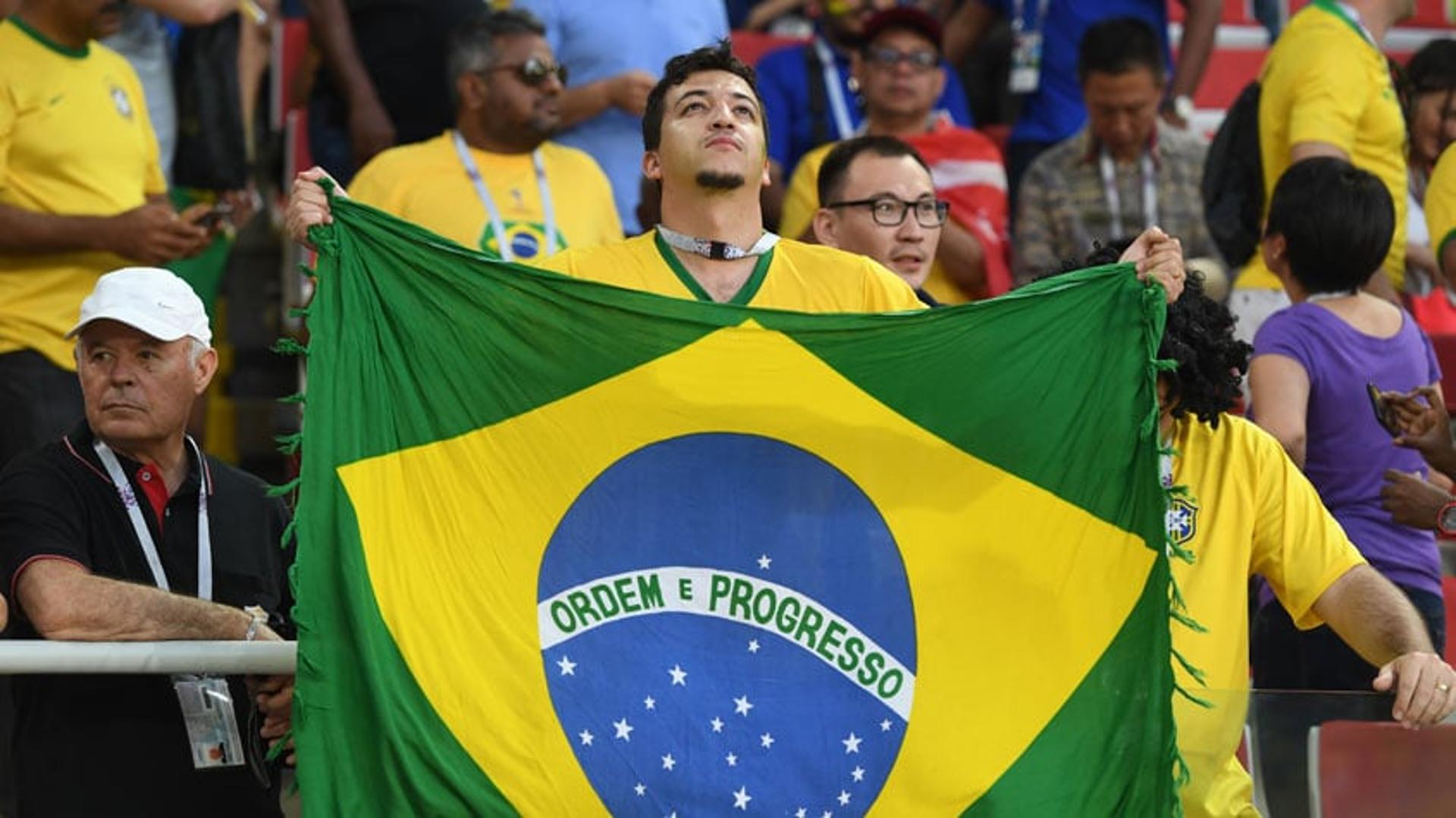 Torcida brasileira em Moscou