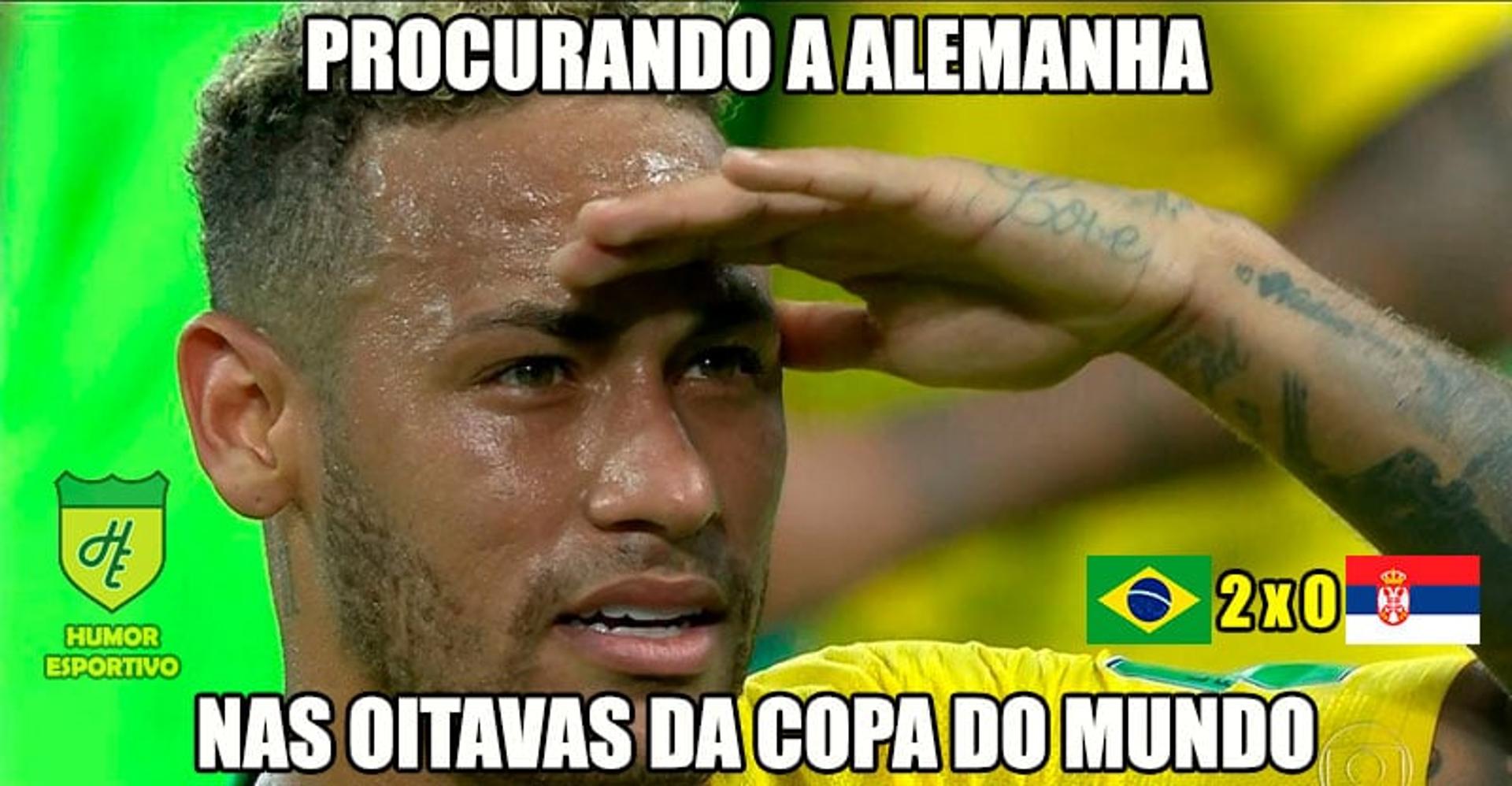 Humor na Copa: os memes de Brasil 2-0 Sérvia