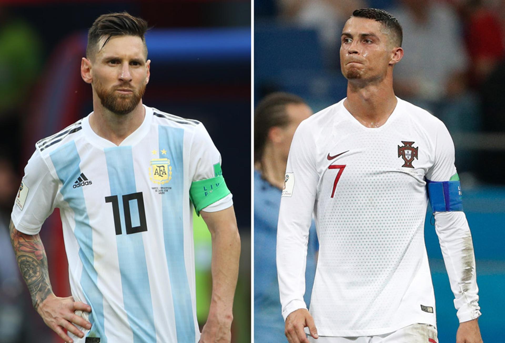 O sábado na Rússia foi marcado pelas despedidas de Messi e Cristiano Ronaldo