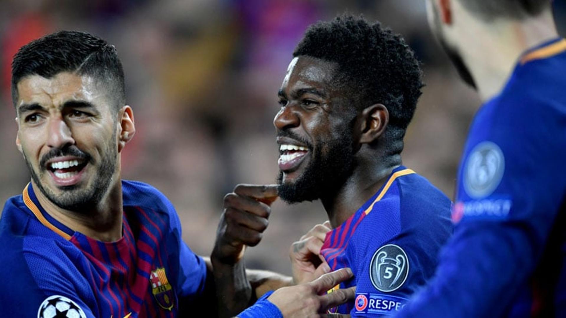 Umtiti e Suárez - Barcelona